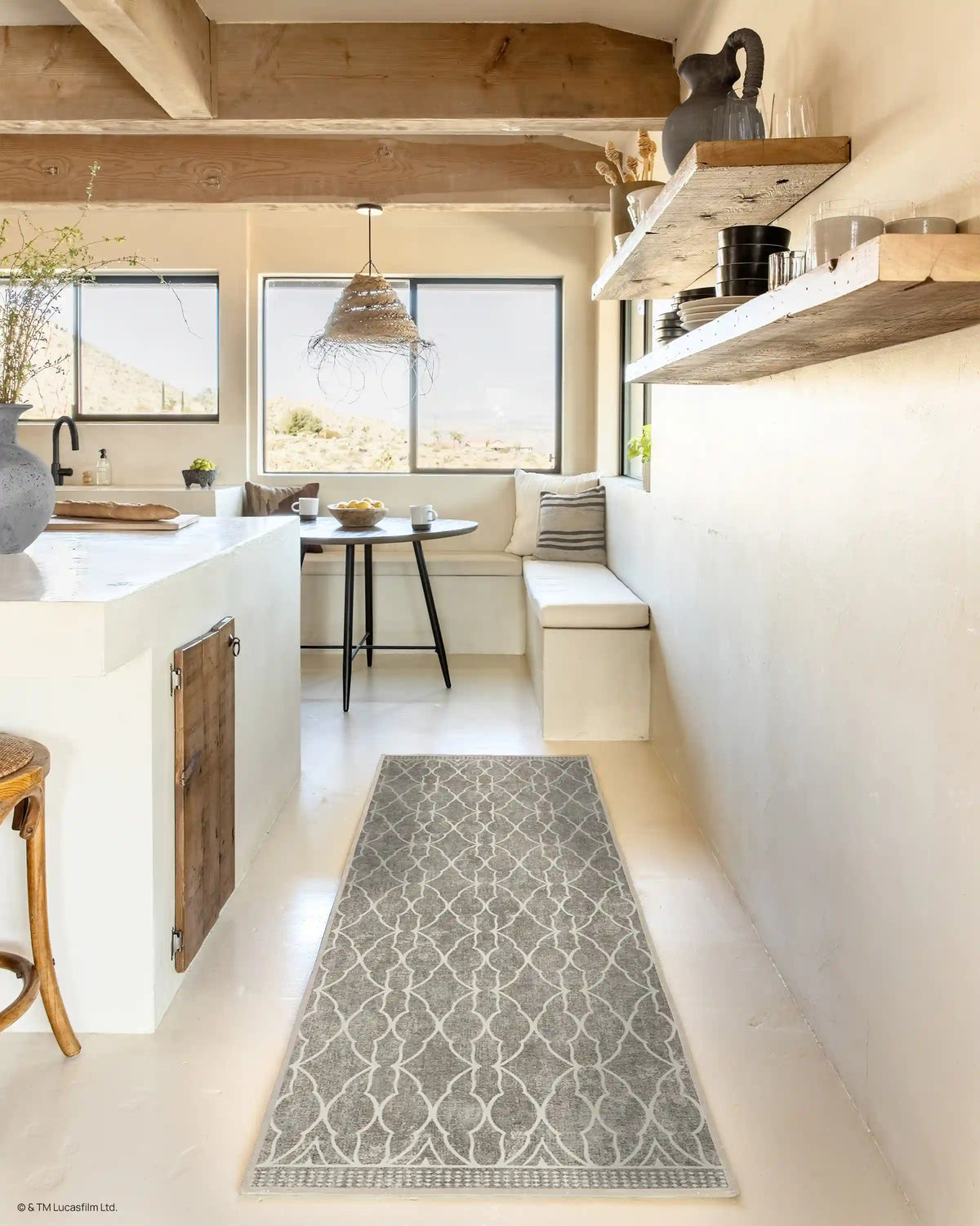 Grogu™ Trellis Ash Grey Rug
