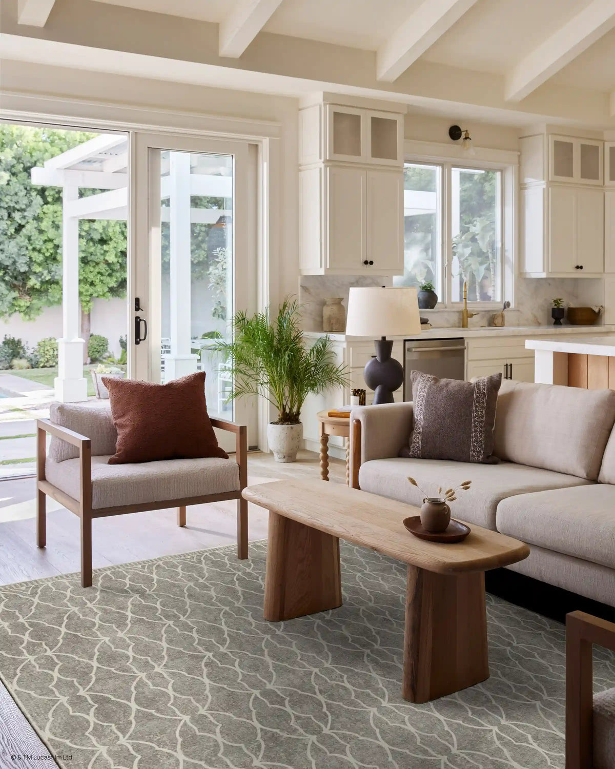 Grogu™ Trellis Ash Grey Rug