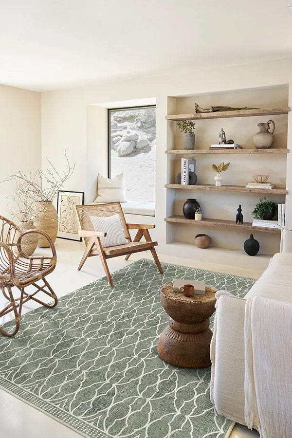Grogu™ Trellis Sage Green Rug