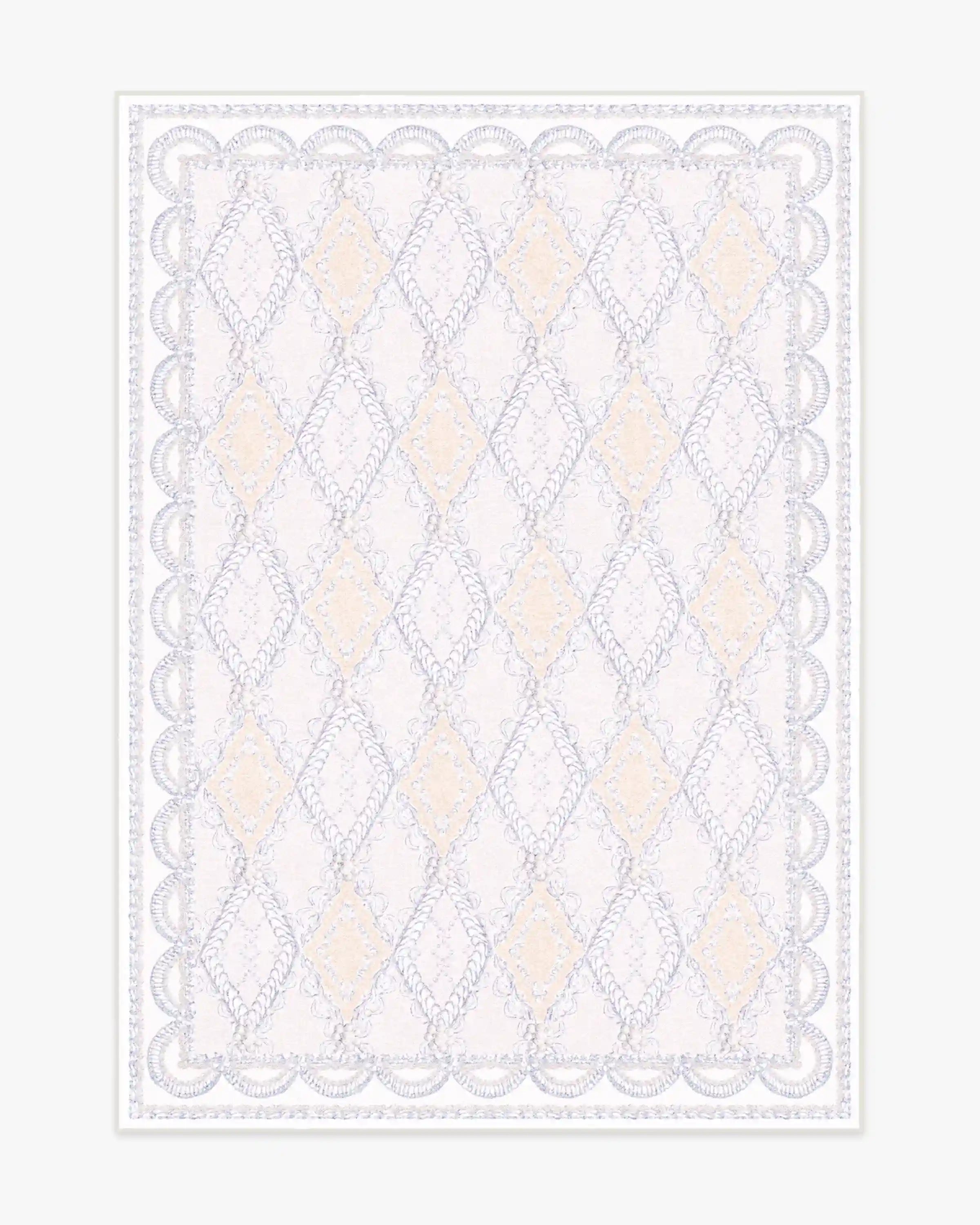 Happy Birthday Popo Cream & Rose Rug by Humberto Leon