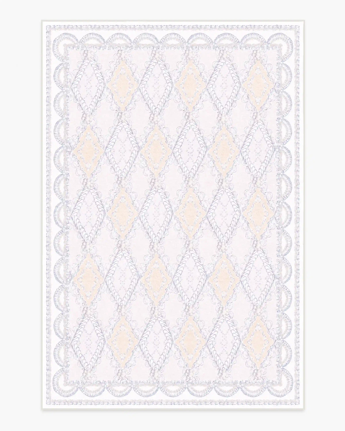 Happy Birthday Popo Cream & Rose Rug by Humberto Leon