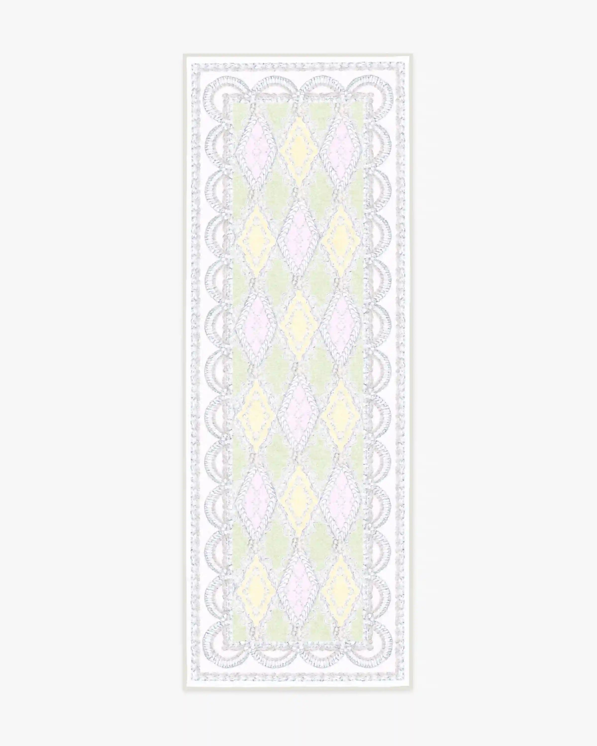 Happy Birthday Popo Pistachio & Lemon Rug by Humberto Leon