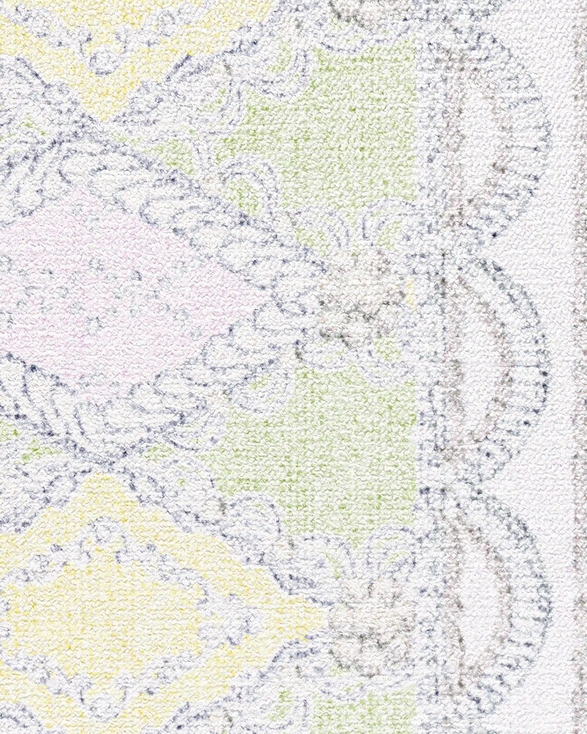 Happy Birthday Popo Pistachio & Lemon Rug by Humberto Leon
