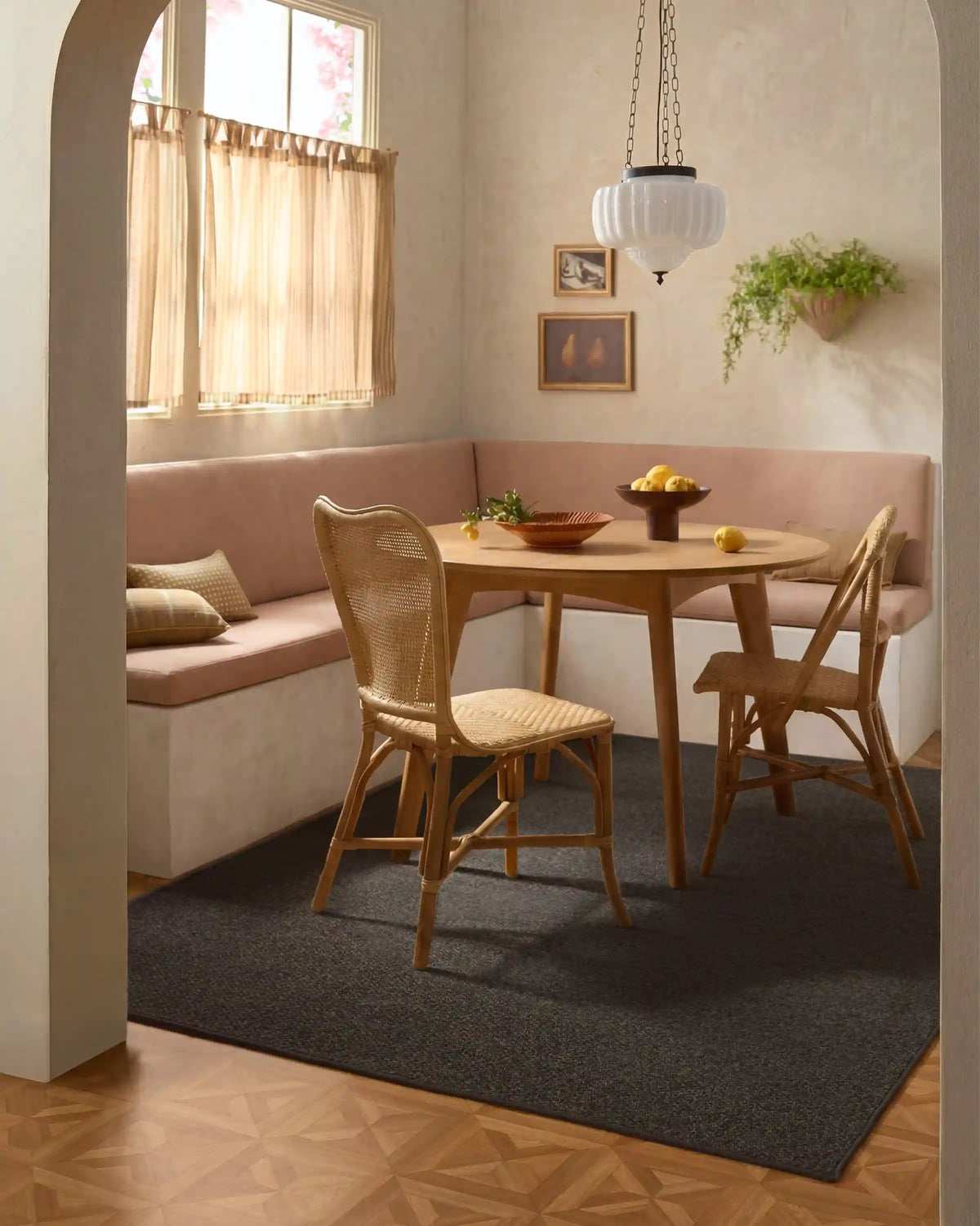 Haven Black Performance Weave Rug