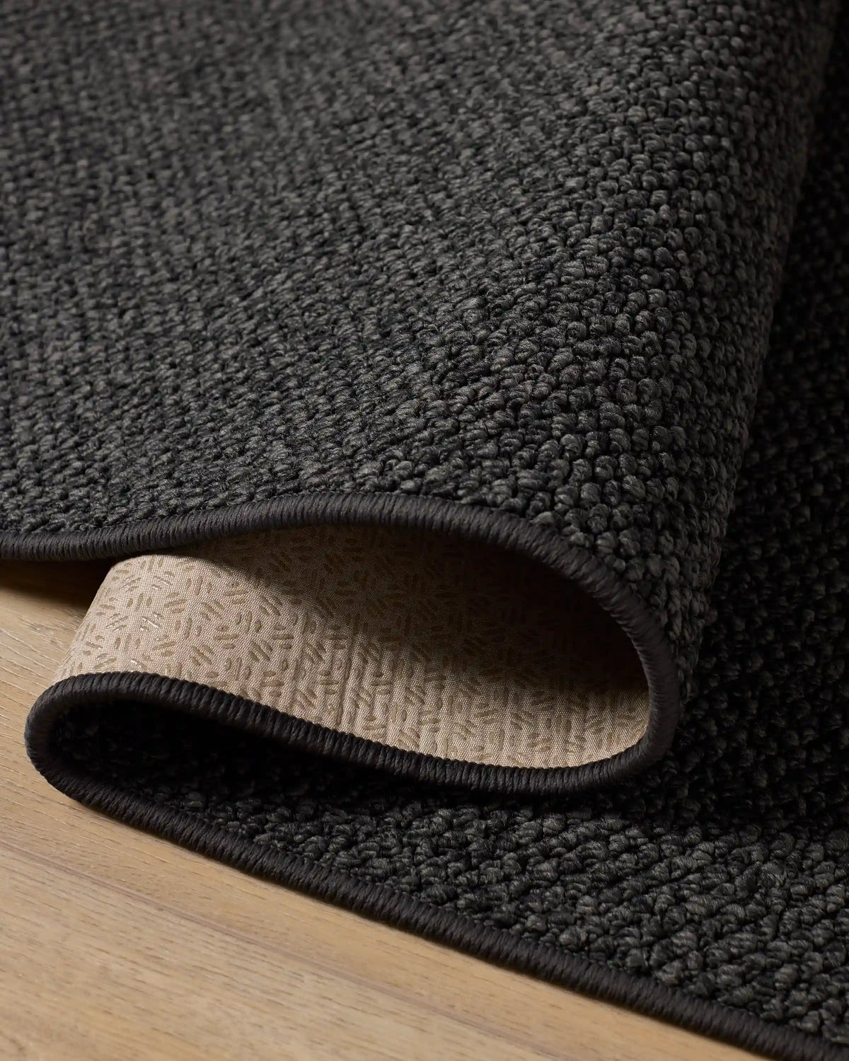 Haven Black Performance Weave Rug