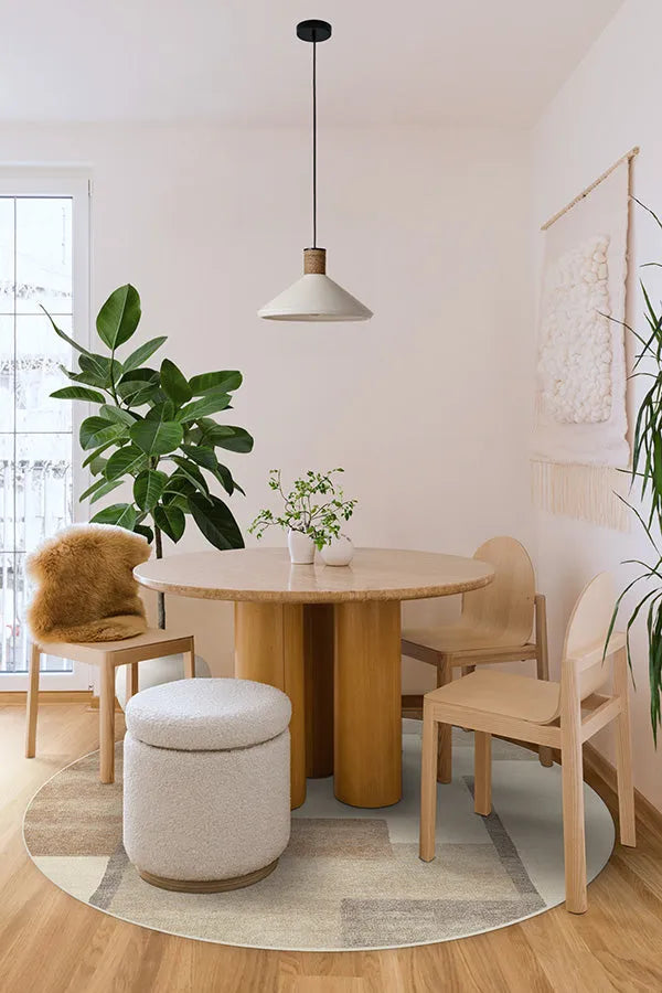 Haylan Ivory & Copper Rug