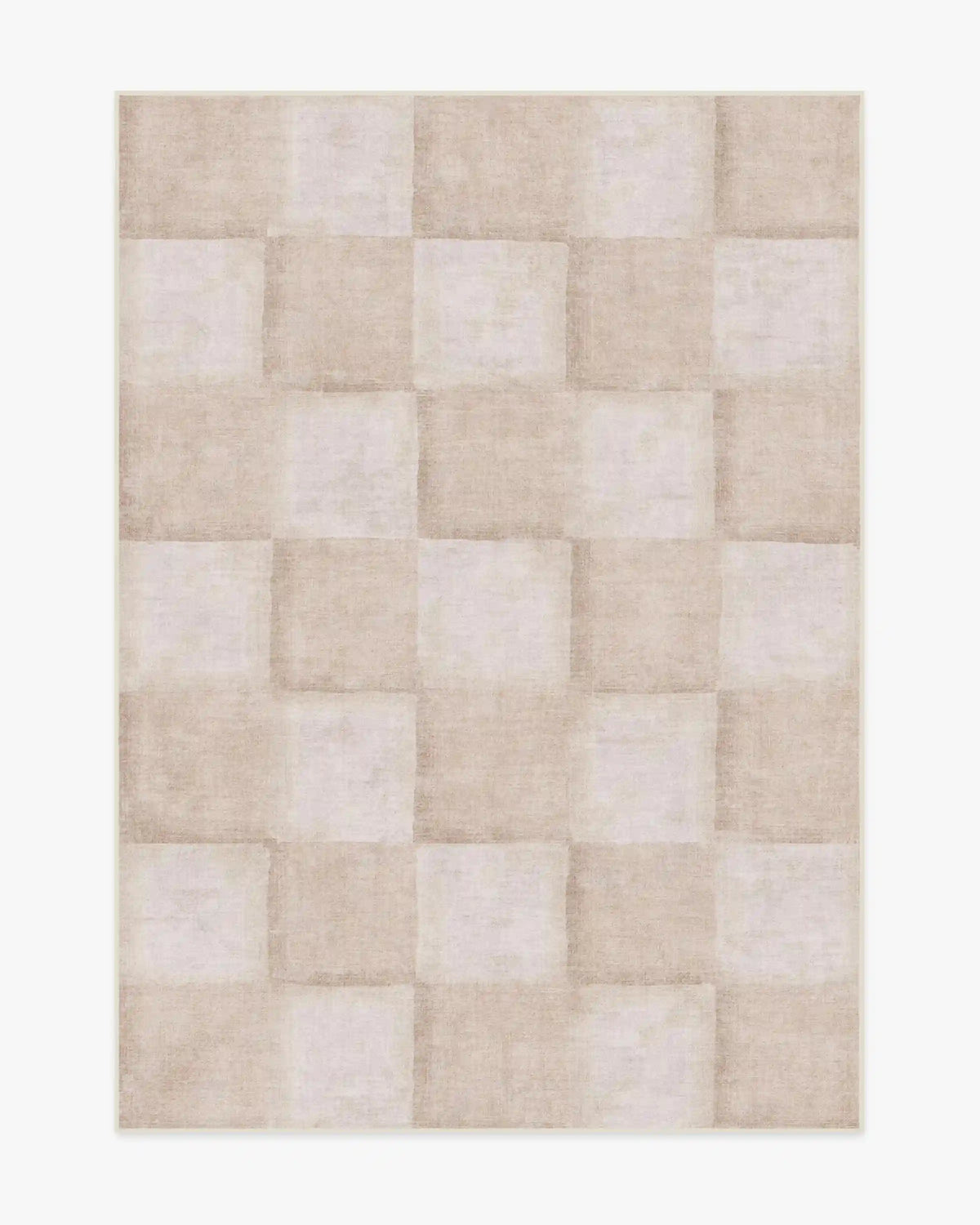 Hearth Check Neutral Rug