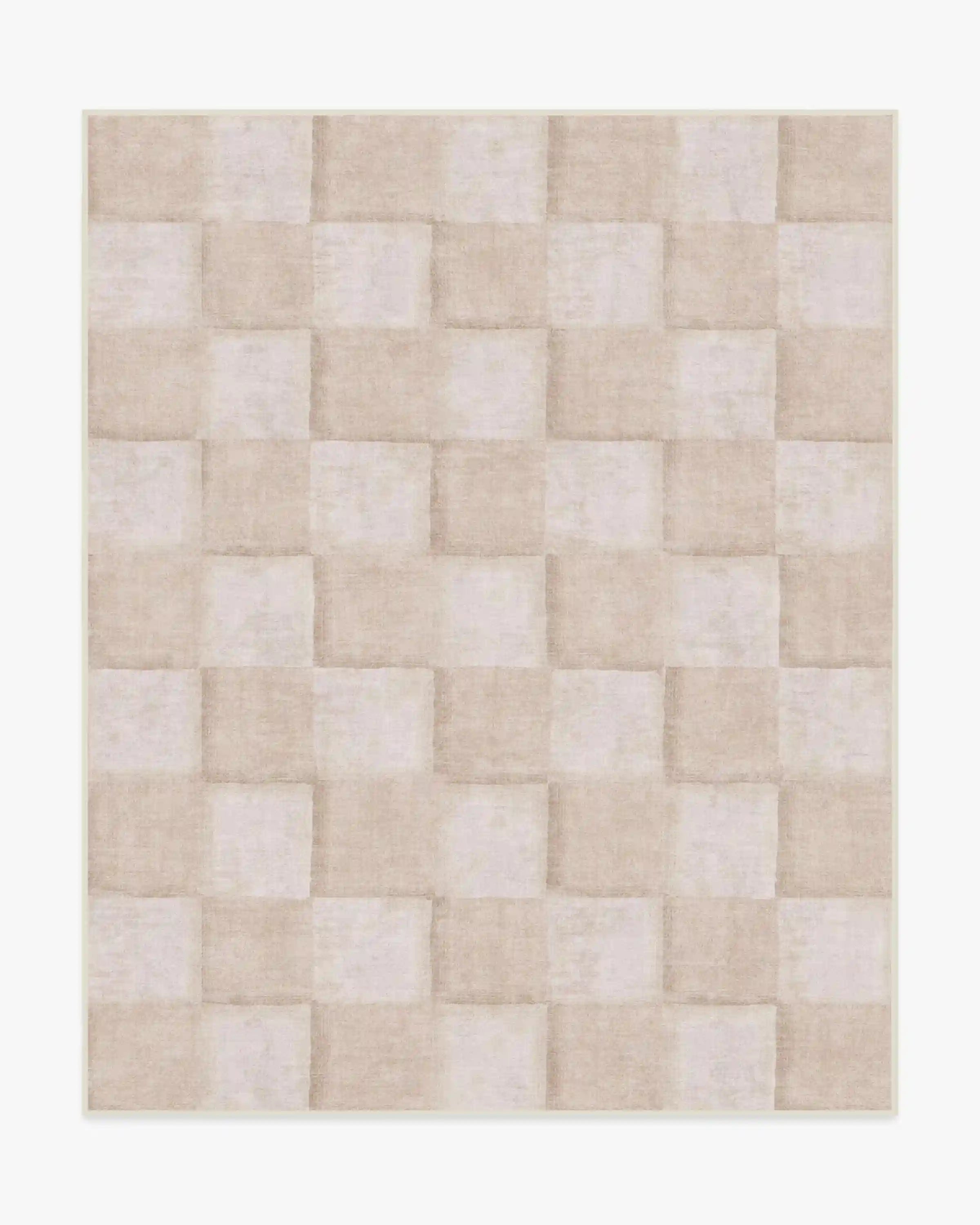 Hearth Check Neutral Rug
