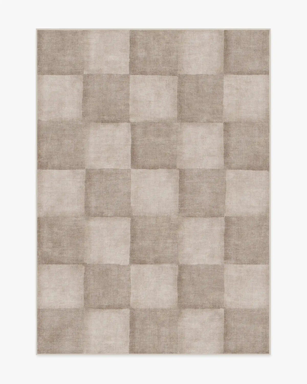 Hearth Check Warm Grey Rug