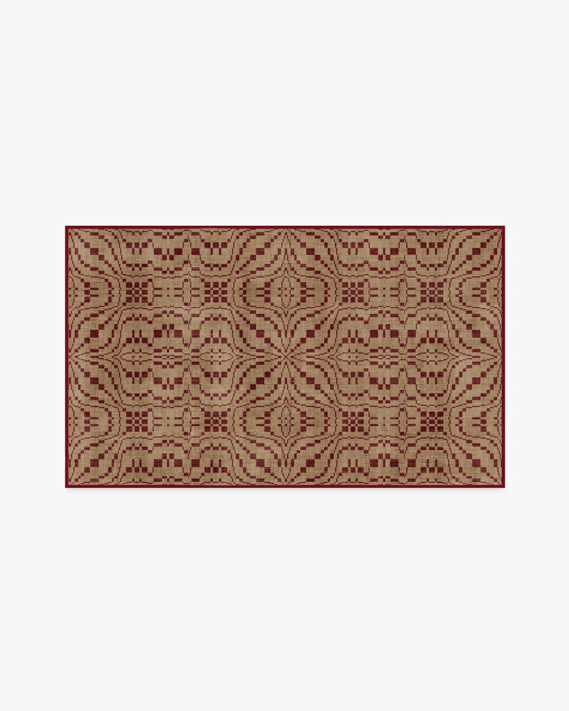 Hearthstone Natural & Amber Rug