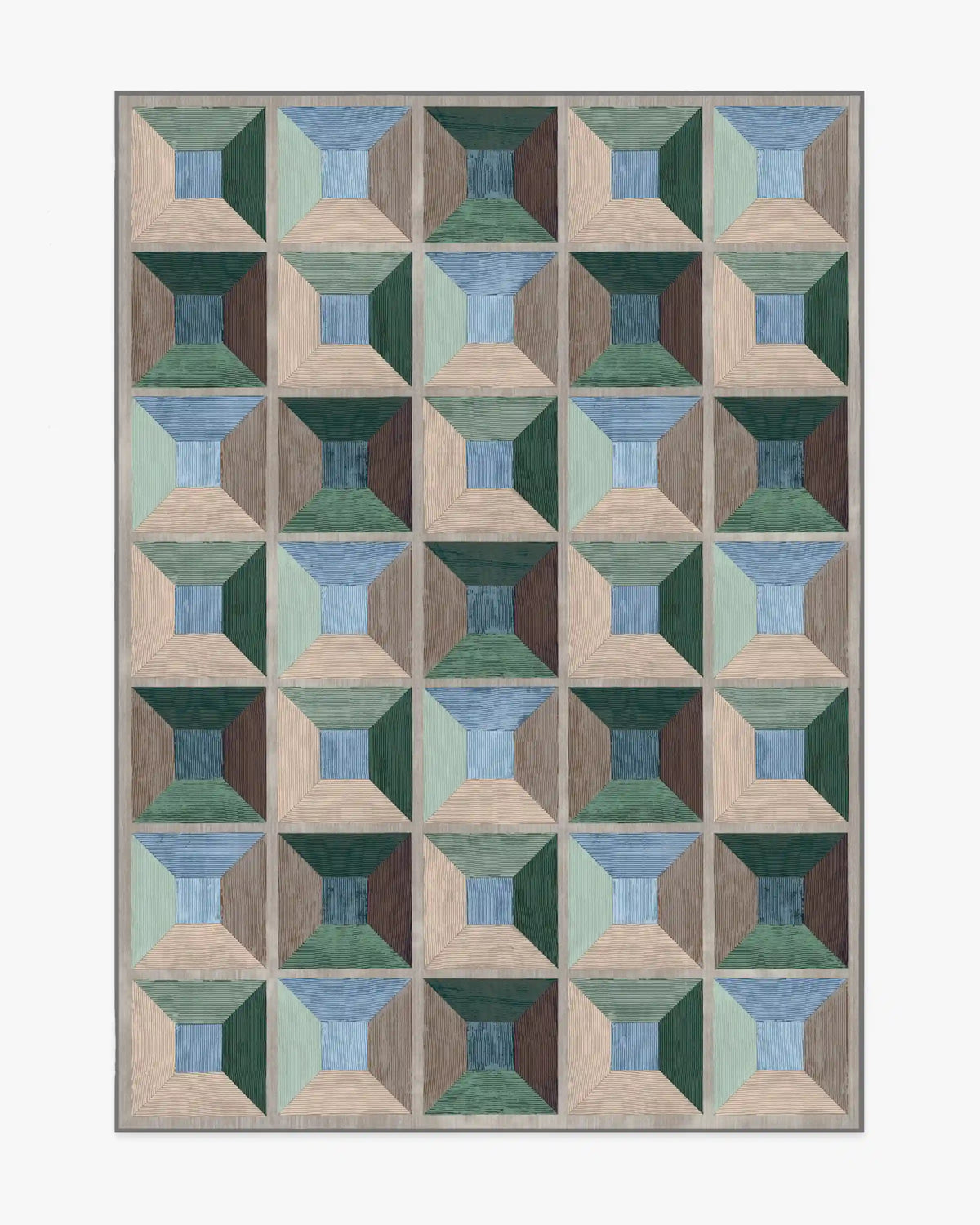 Hedra Soft Teal Rug