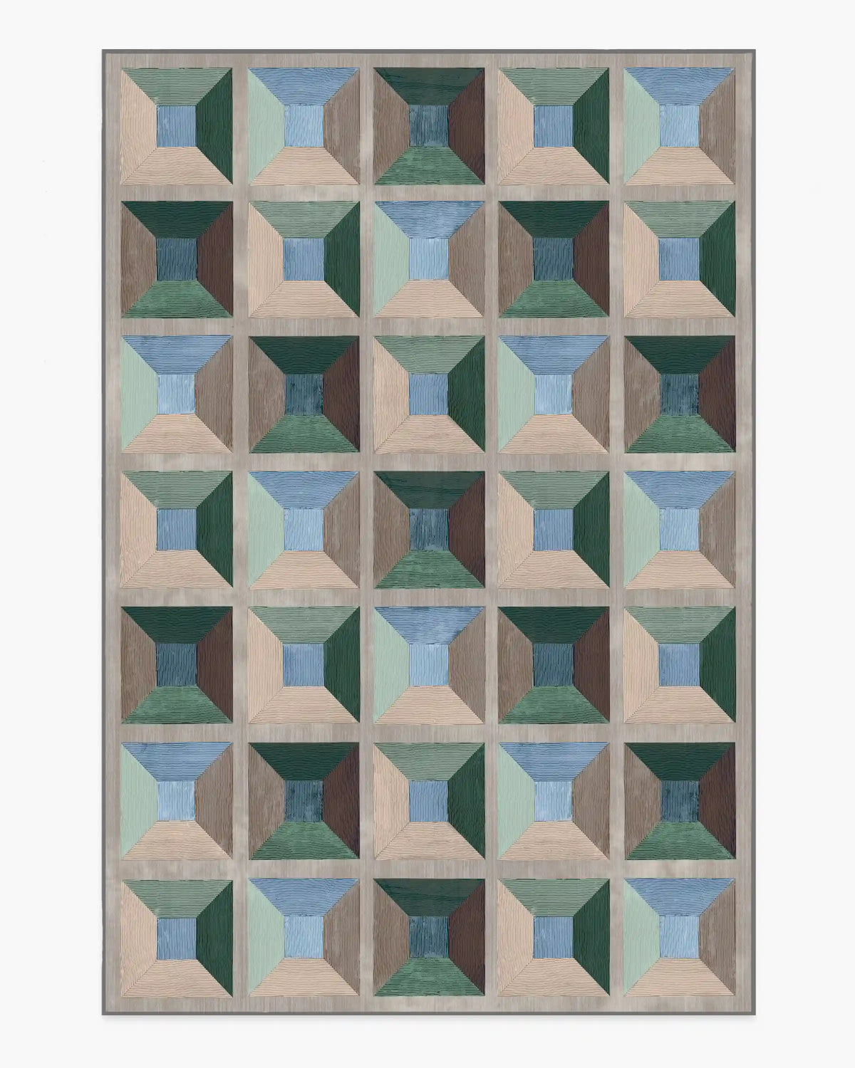 Hedra Soft Teal Rug