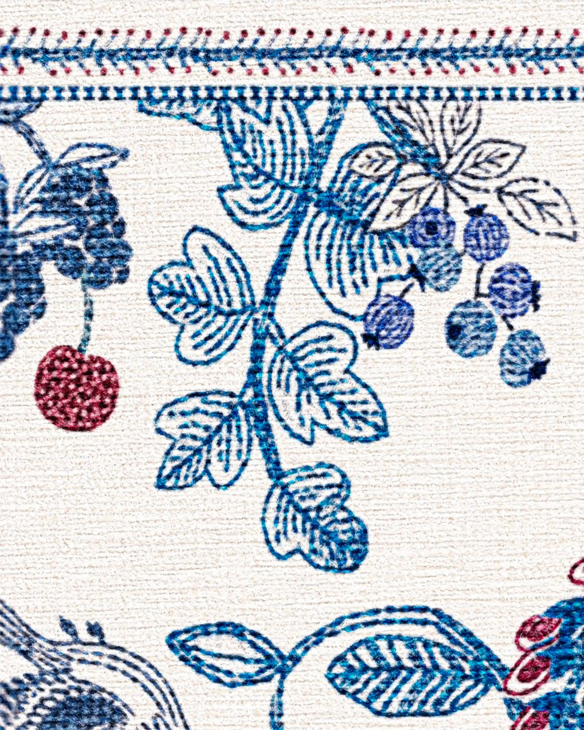 Heidi Blue & Cherry Rug