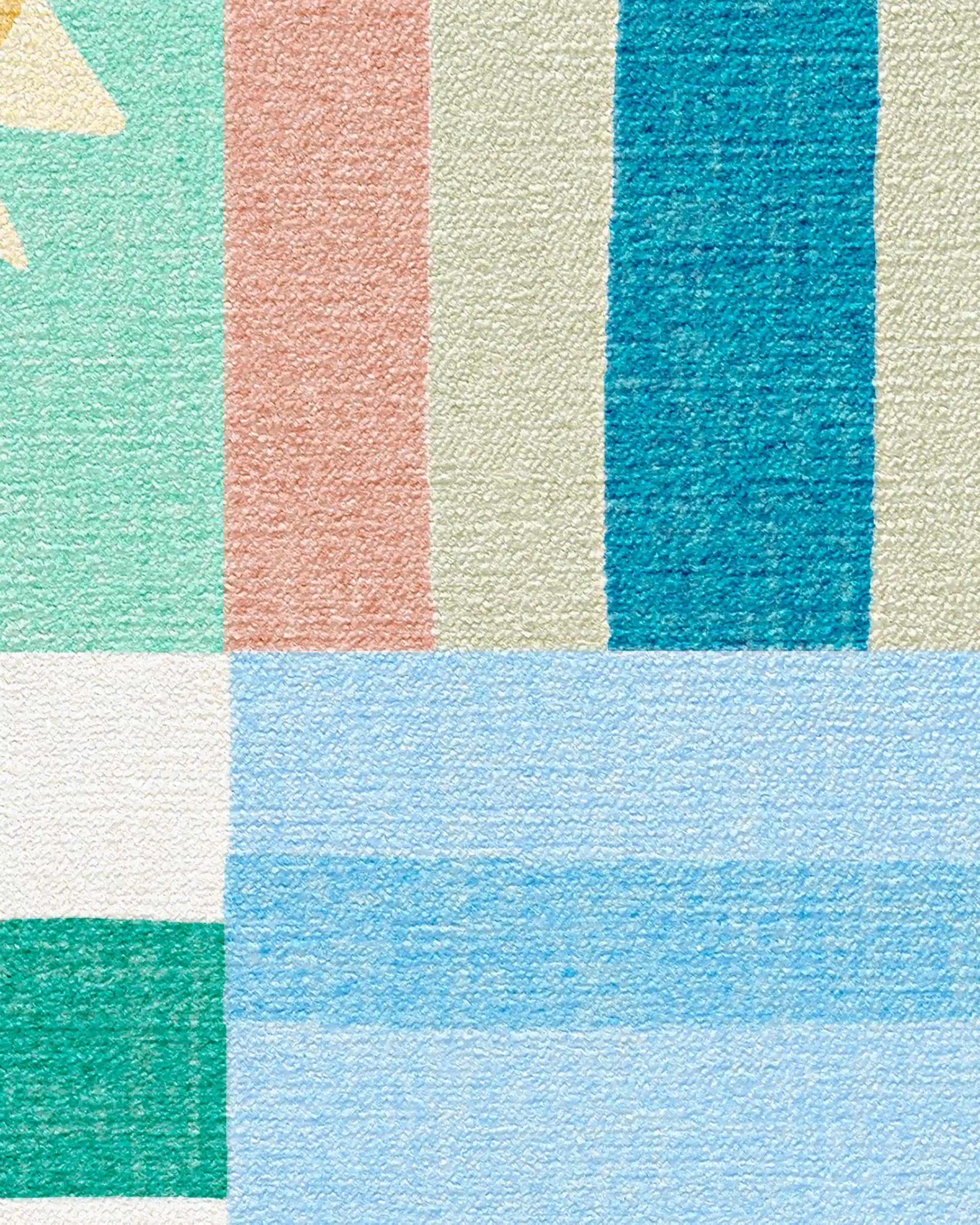 Hello Sunshine Patchwork Multicolor Rug
