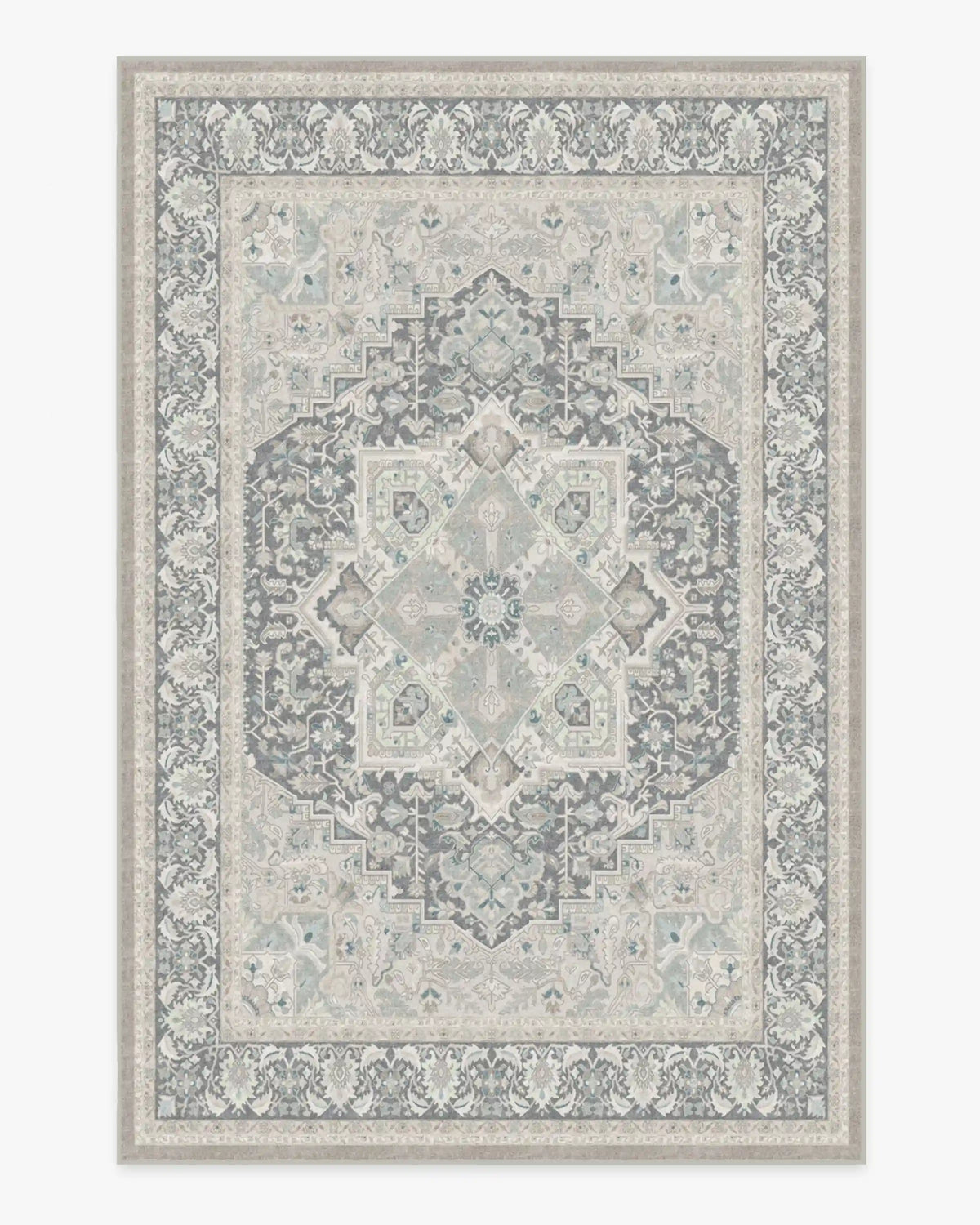 Hendesi Heriz Abalone Rug