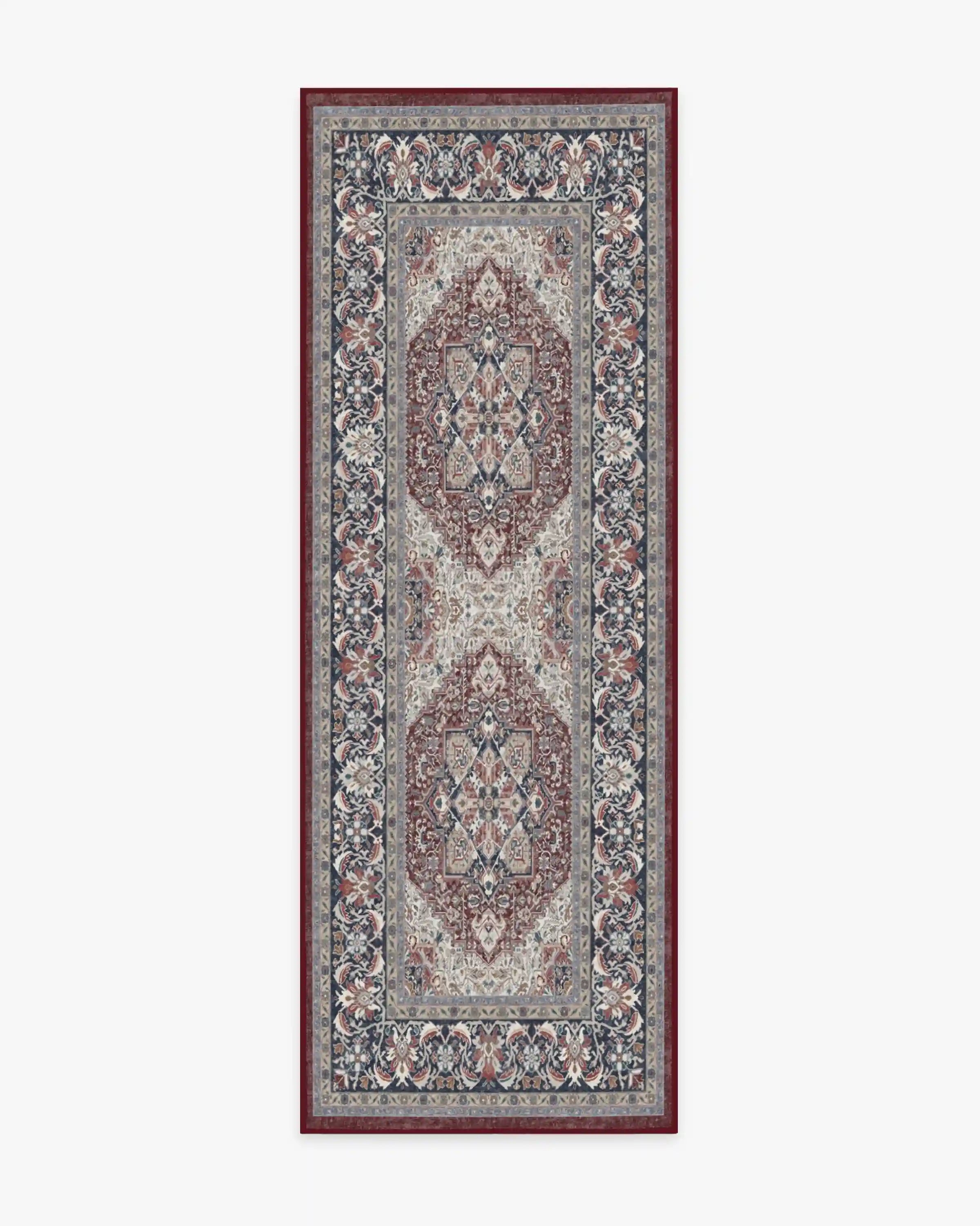 Hendesi Heriz Bordeaux Rug