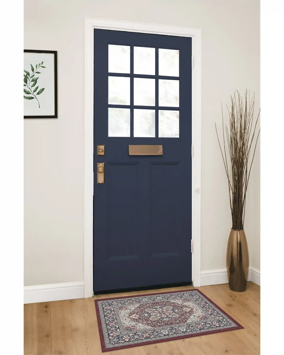 Hendesi Heriz Bordeaux Rug