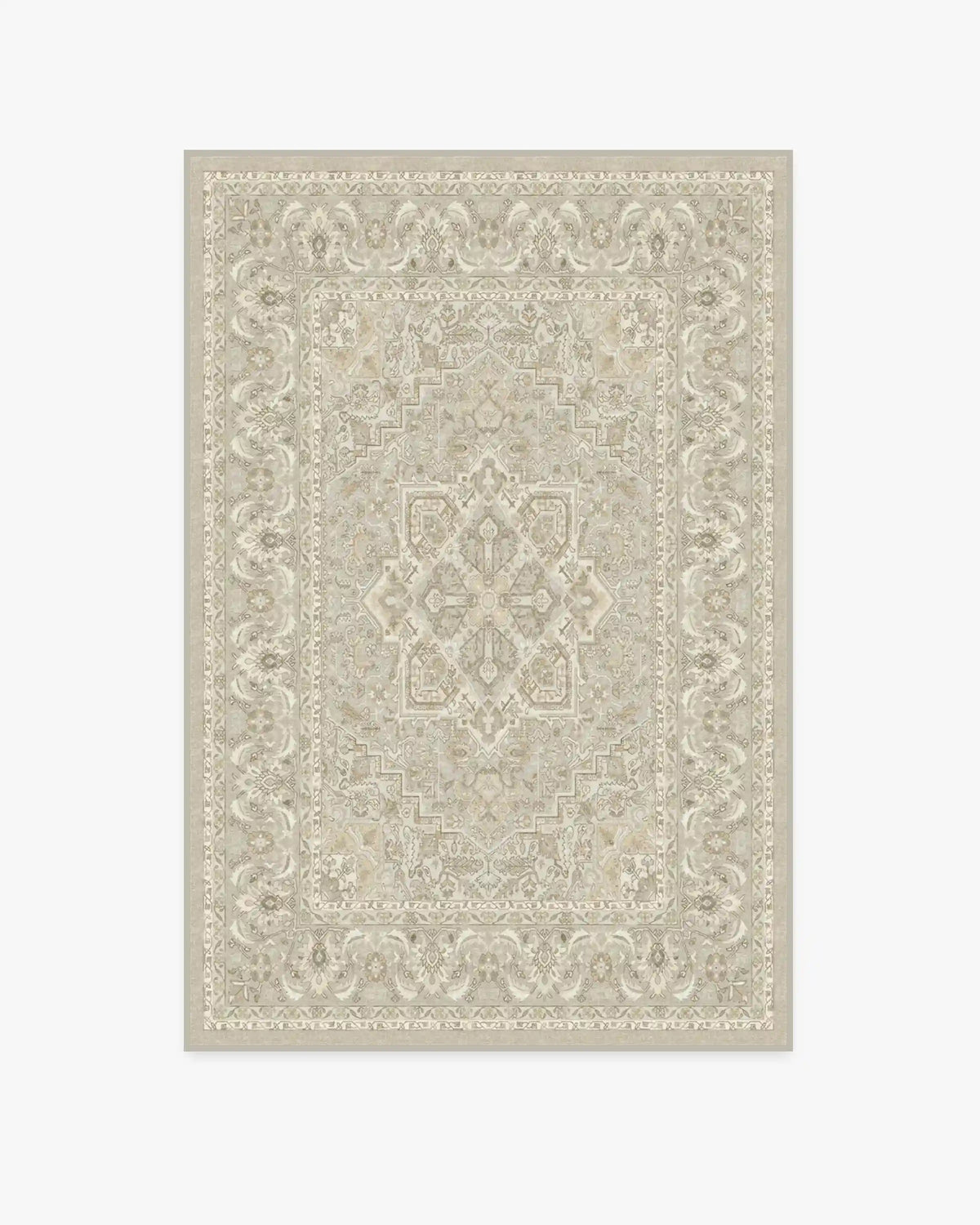 Hendesi Heriz Cream Rug