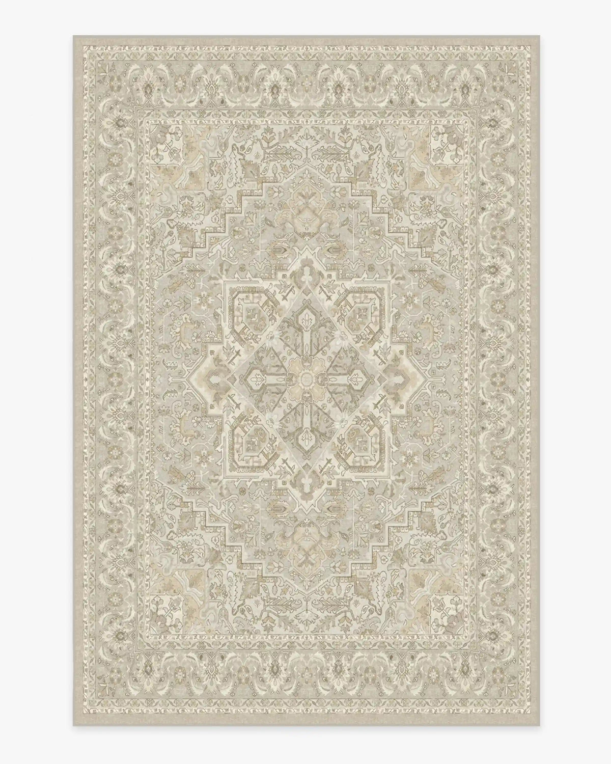 Hendesi Heriz Cream Rug