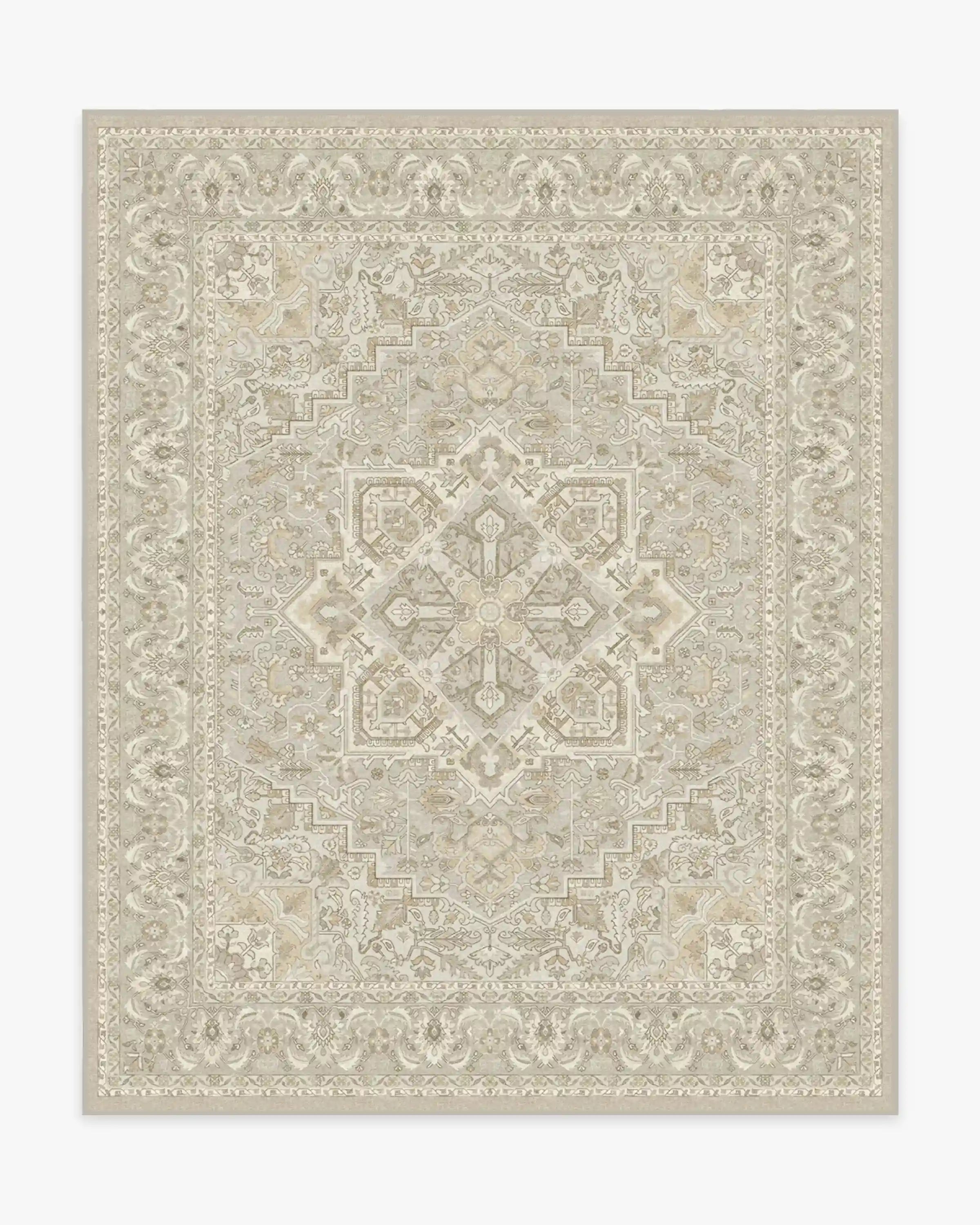 Hendesi Heriz Cream Rug