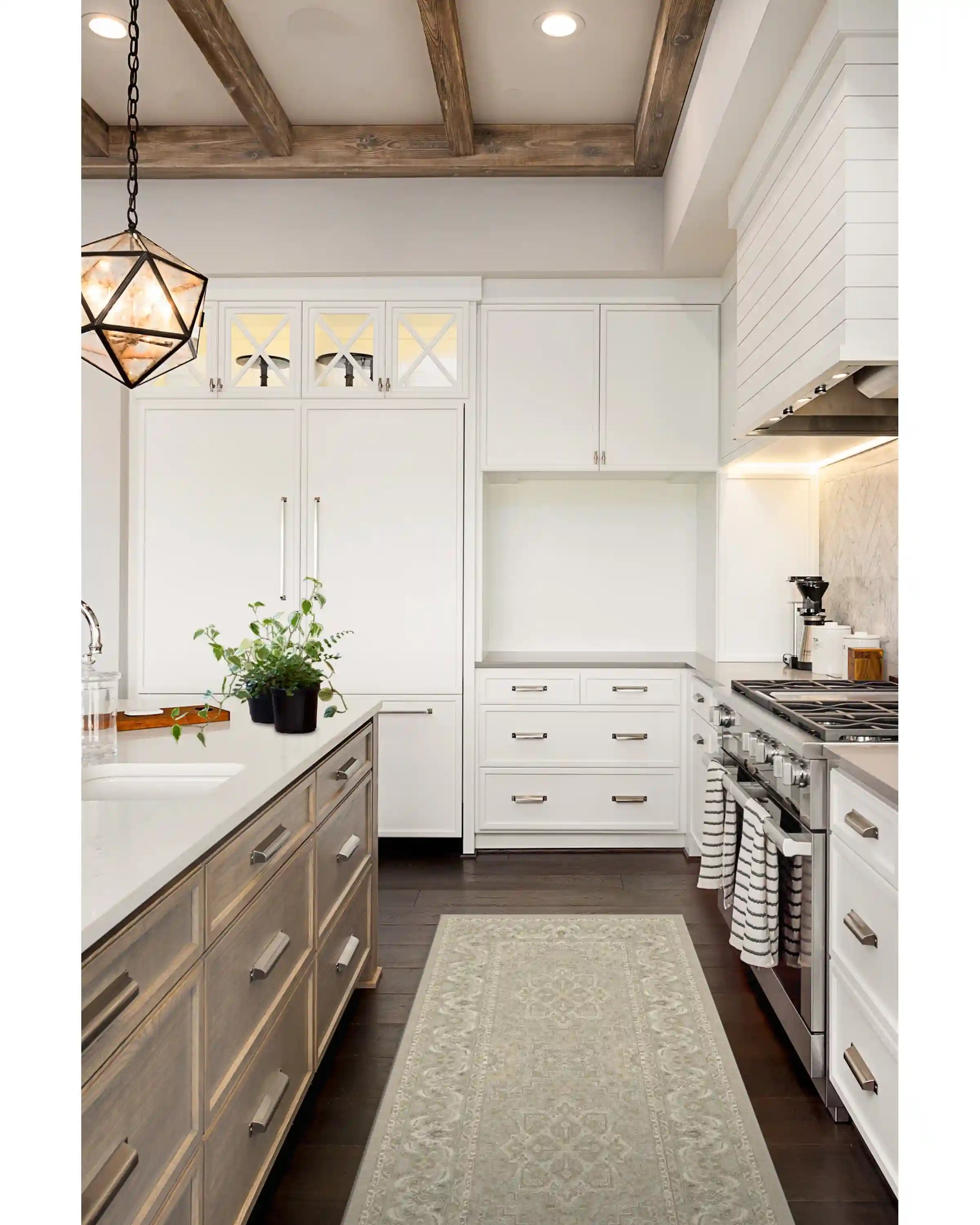 Hendesi Heriz Cream Rug
