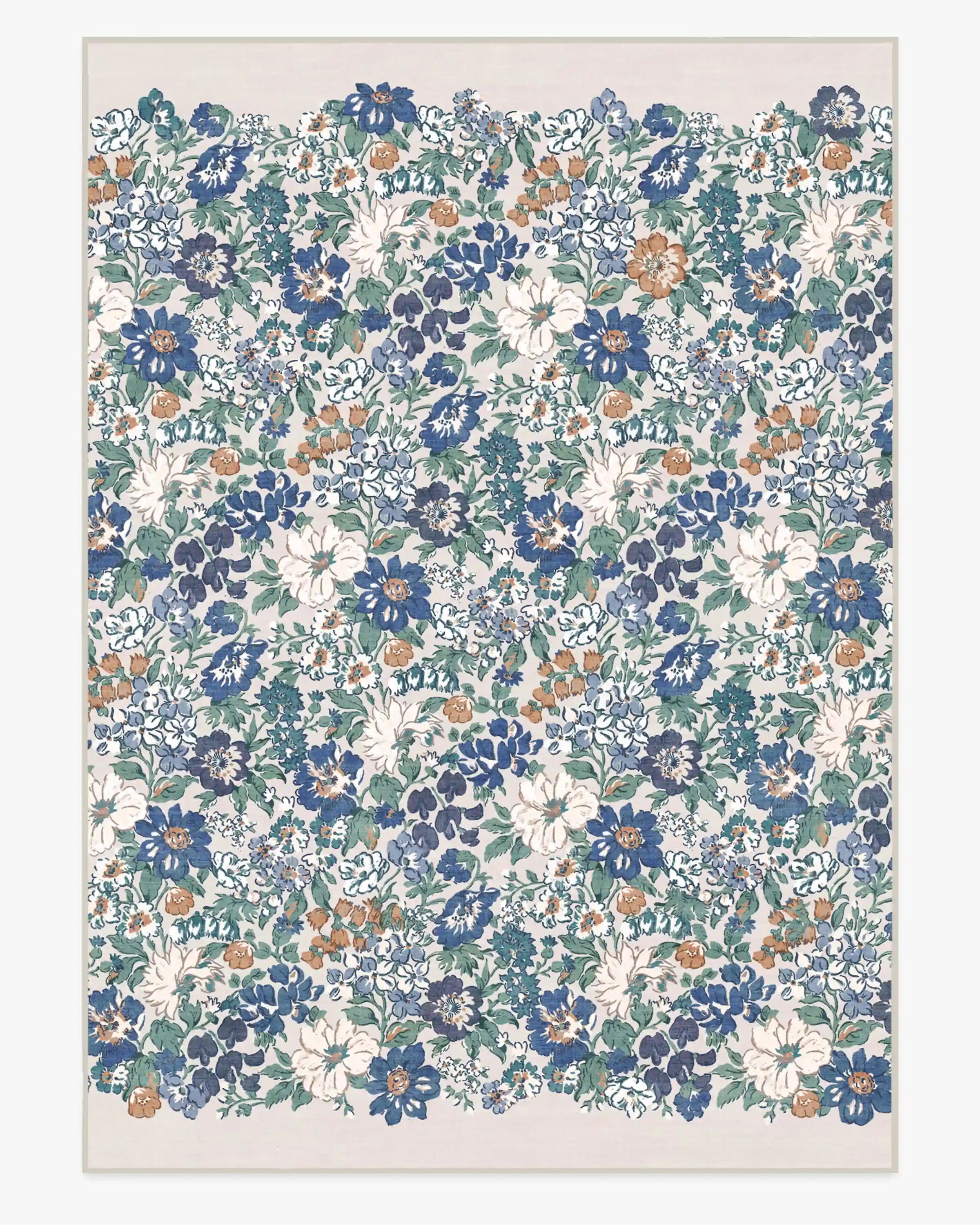Honeydew Blue Rug by Liberty