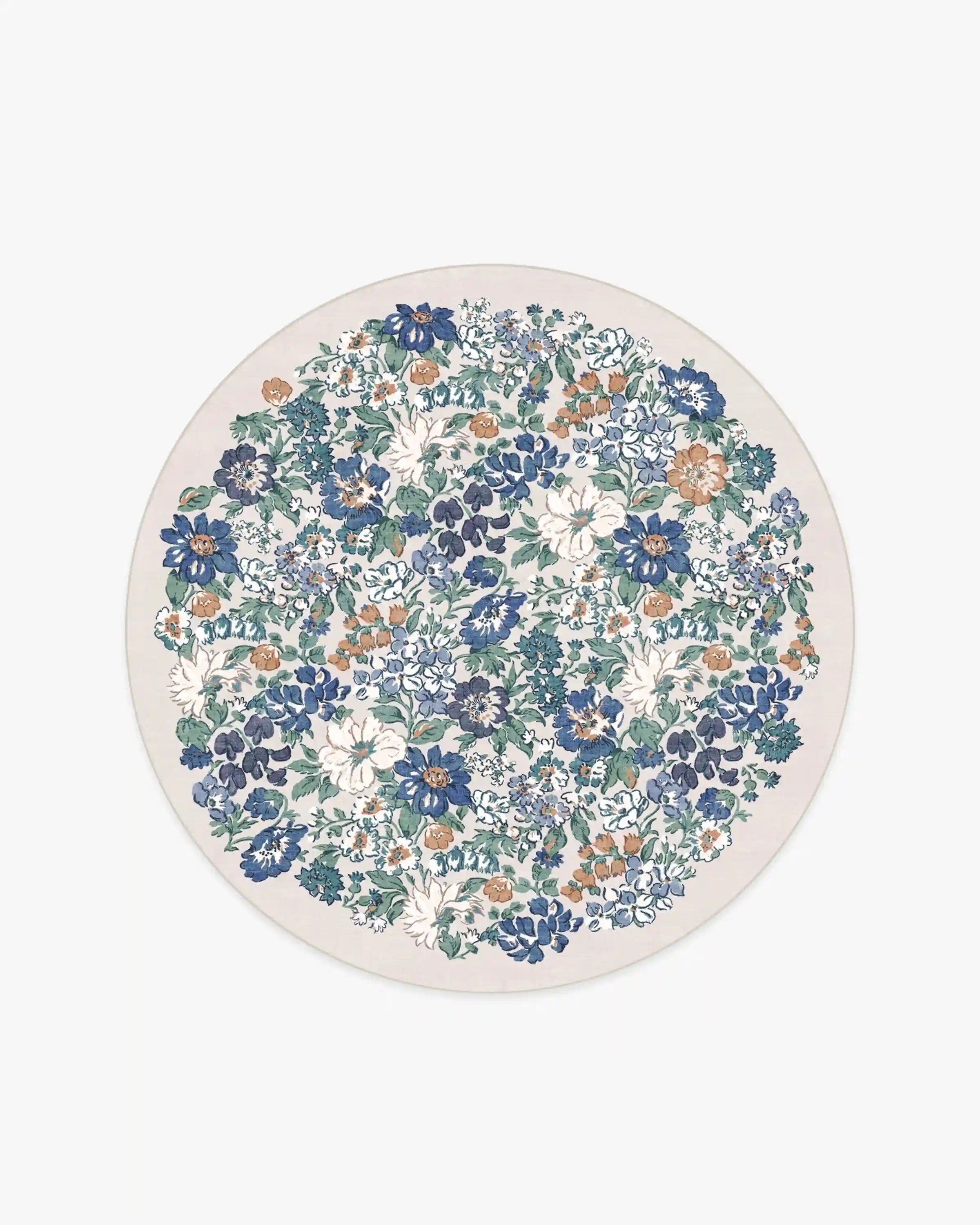 Honeydew Blue Rug by Liberty