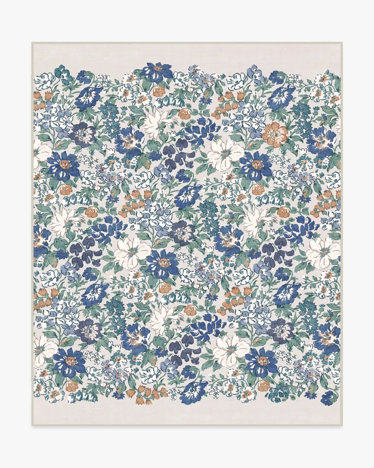 Honeydew Blue Rug by Liberty