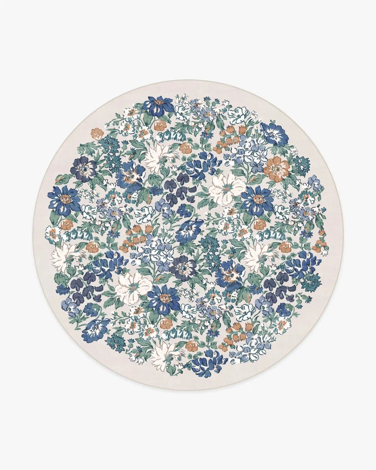 Honeydew Blue Rug by Liberty