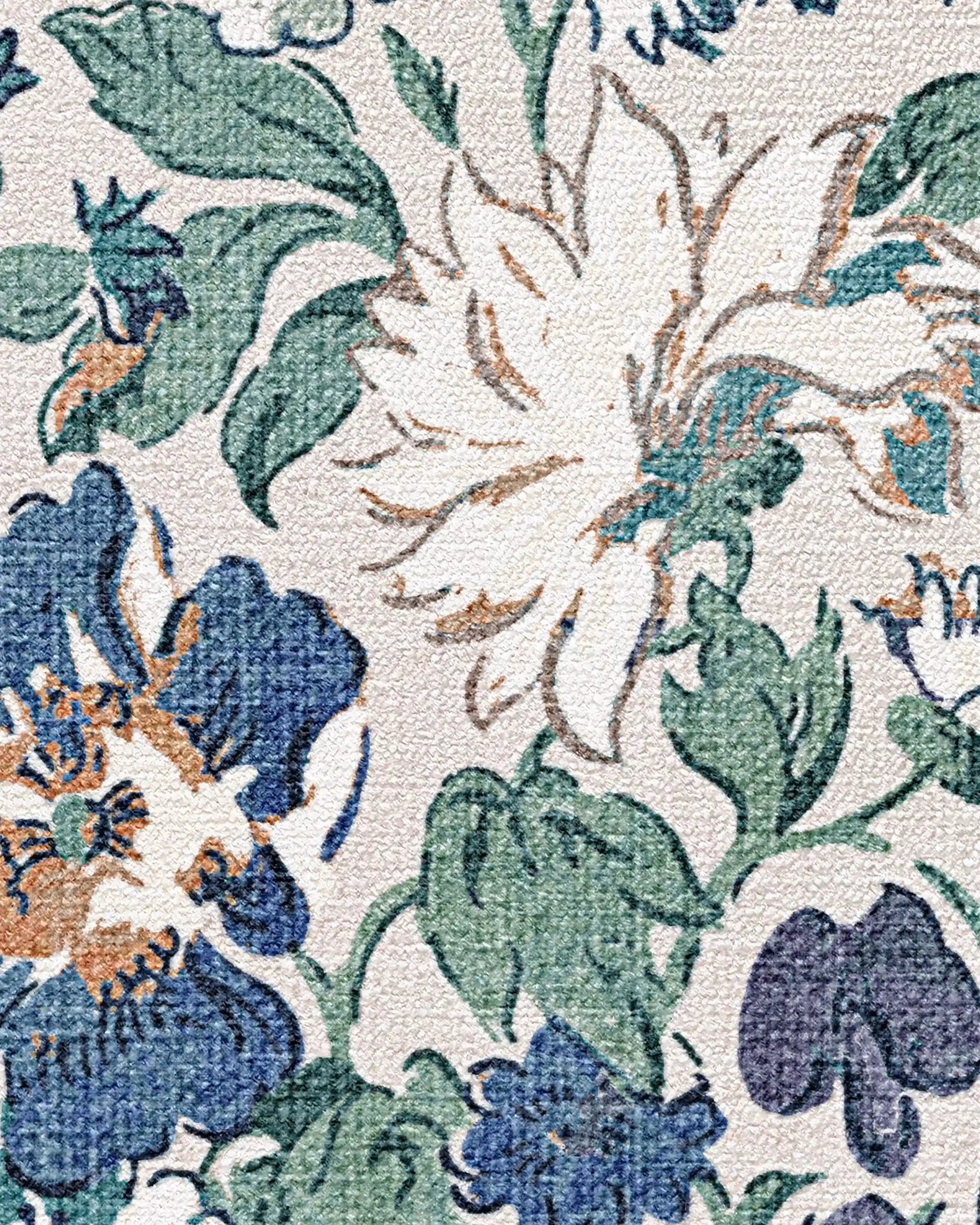 Honeydew Blue Rug by Liberty