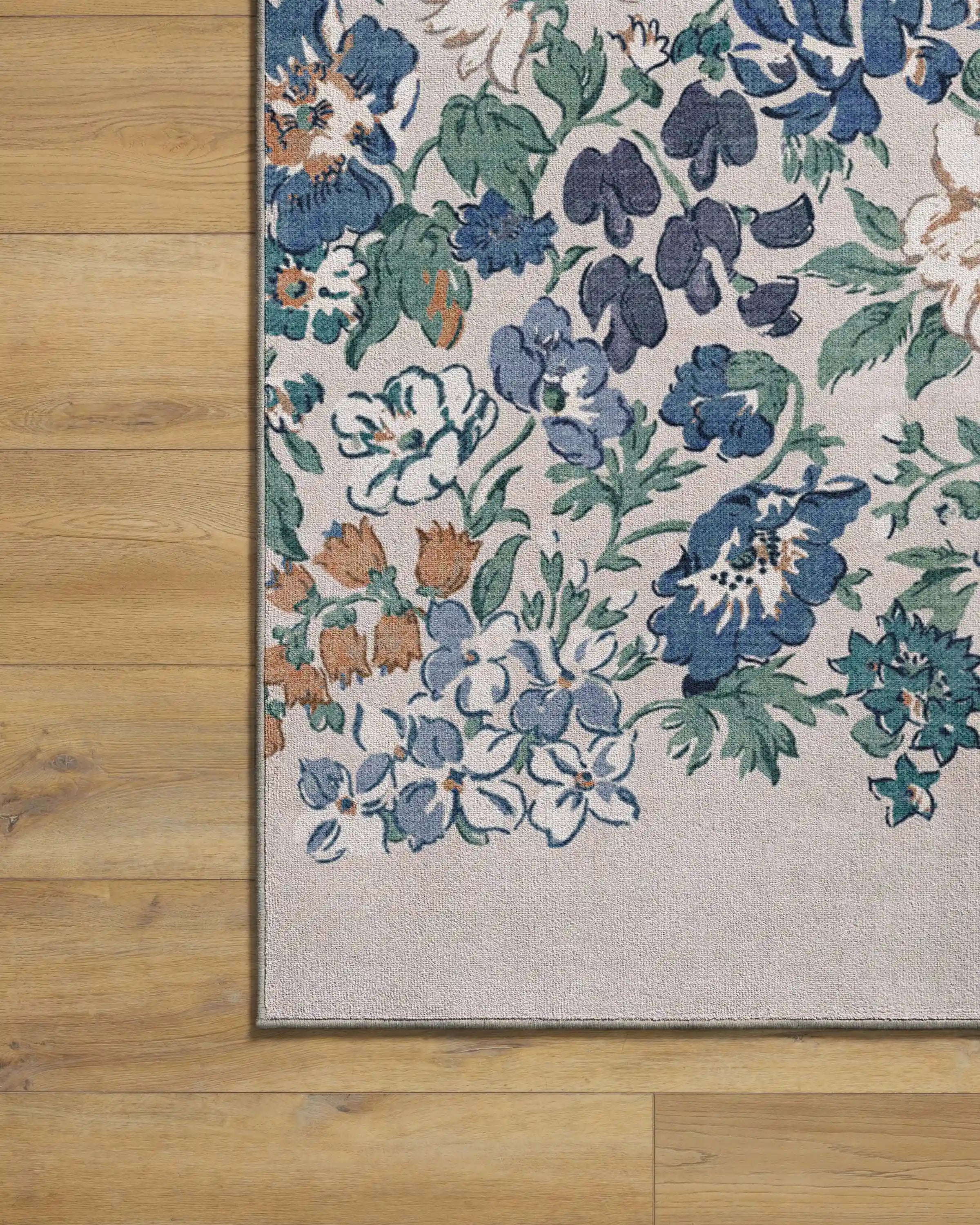 Honeydew Blue Rug by Liberty