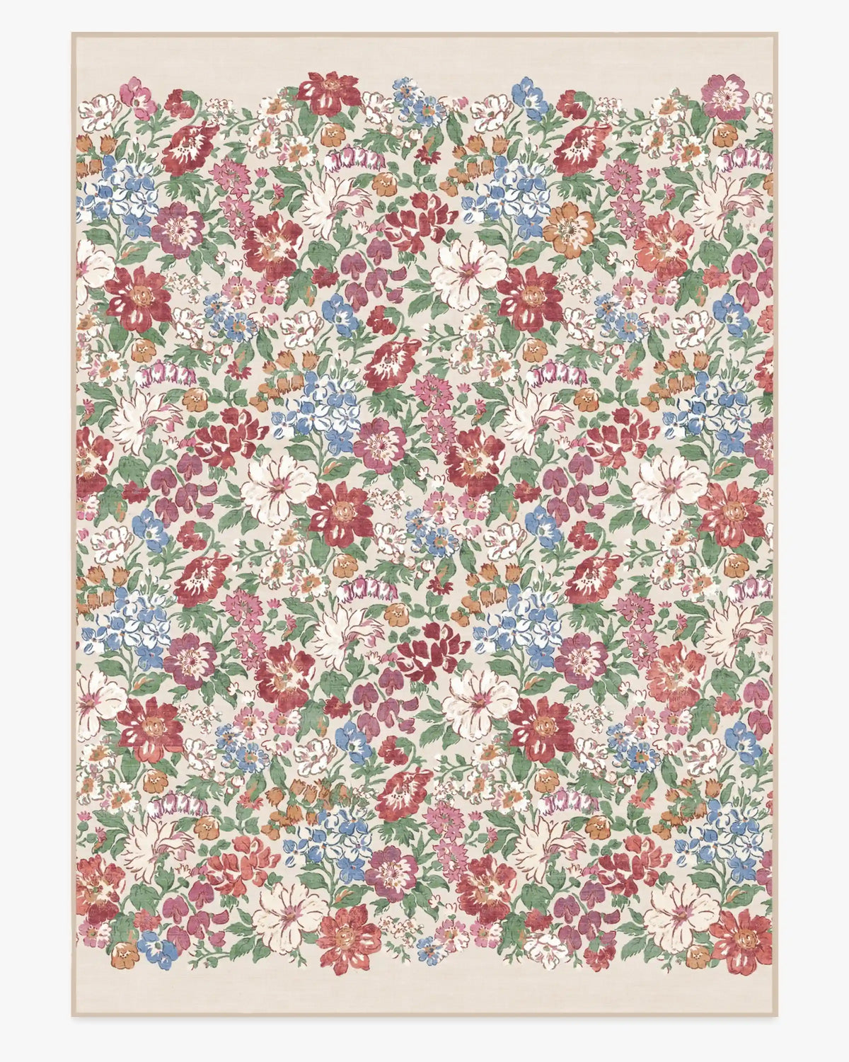 Honeydew Red & Pink Rug by Liberty