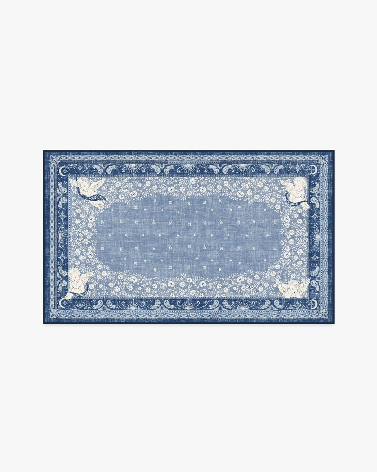 Humberto's Bandana Blue Rug by Humberto Leon