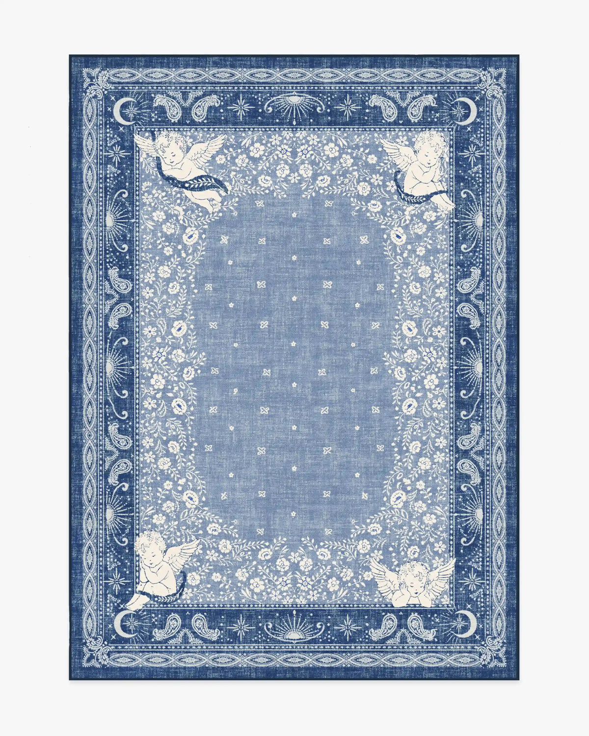 Humberto's Bandana Blue Rug by Humberto Leon