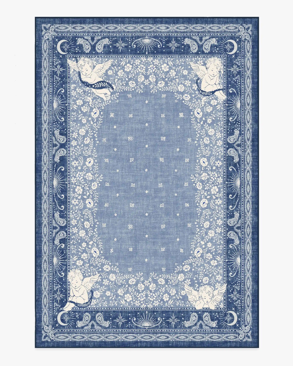 Humberto's Bandana Blue Rug by Humberto Leon