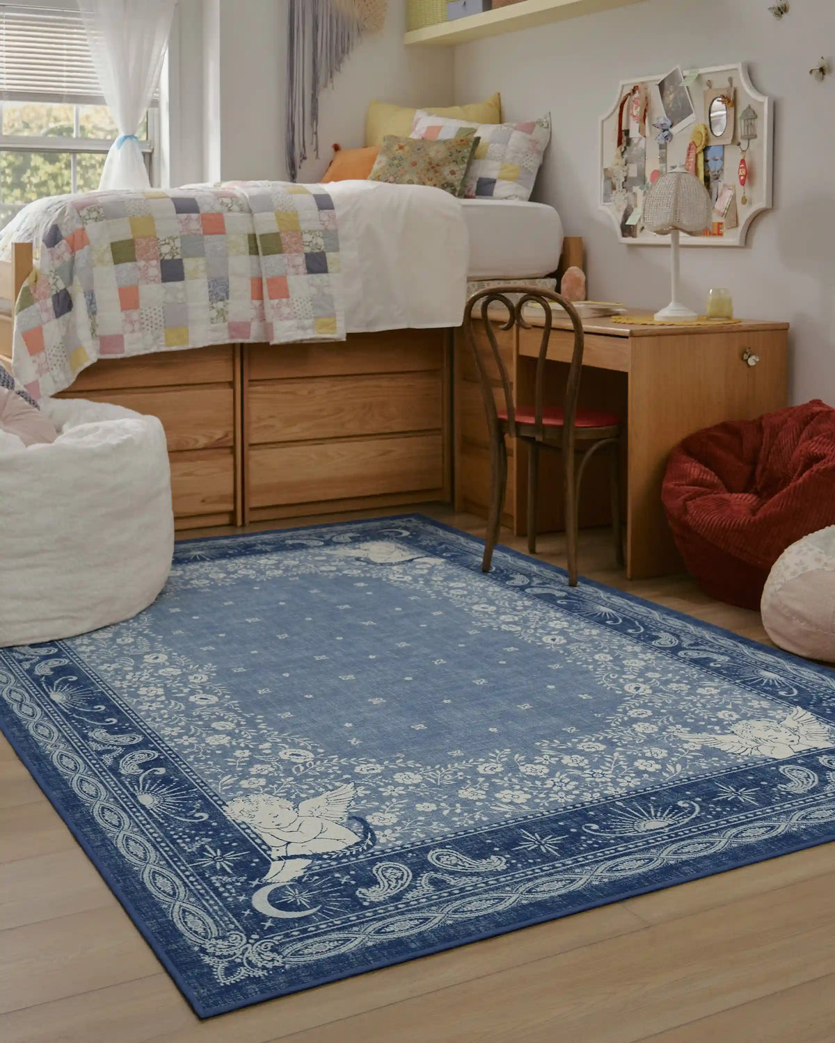 Humberto's Bandana Blue Rug by Humberto Leon
