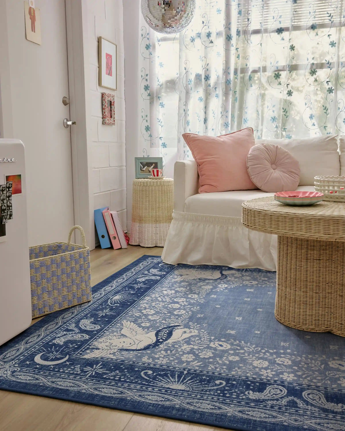 Humberto's Bandana Blue Rug by Humberto Leon