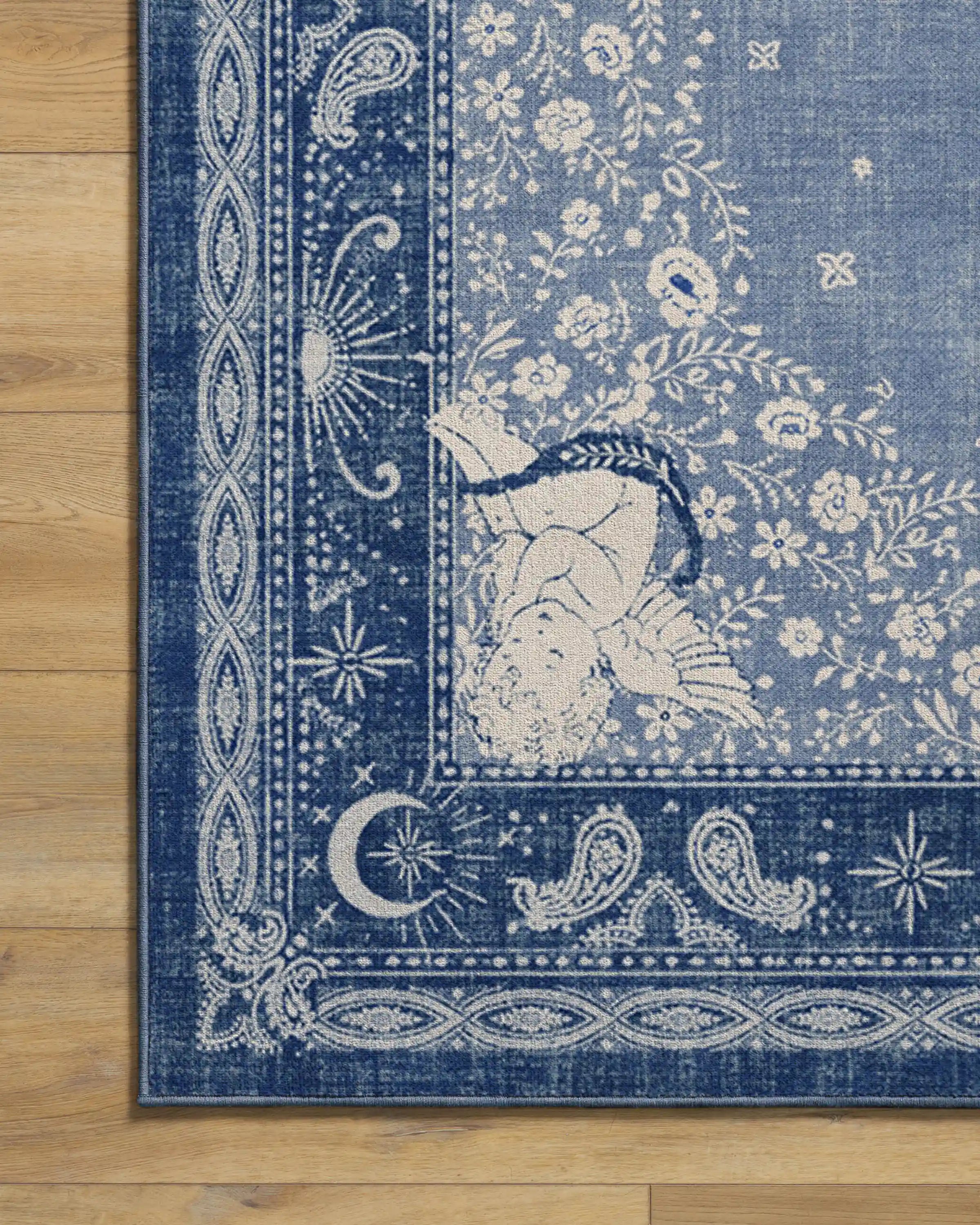 Humberto's Bandana Blue Rug by Humberto Leon