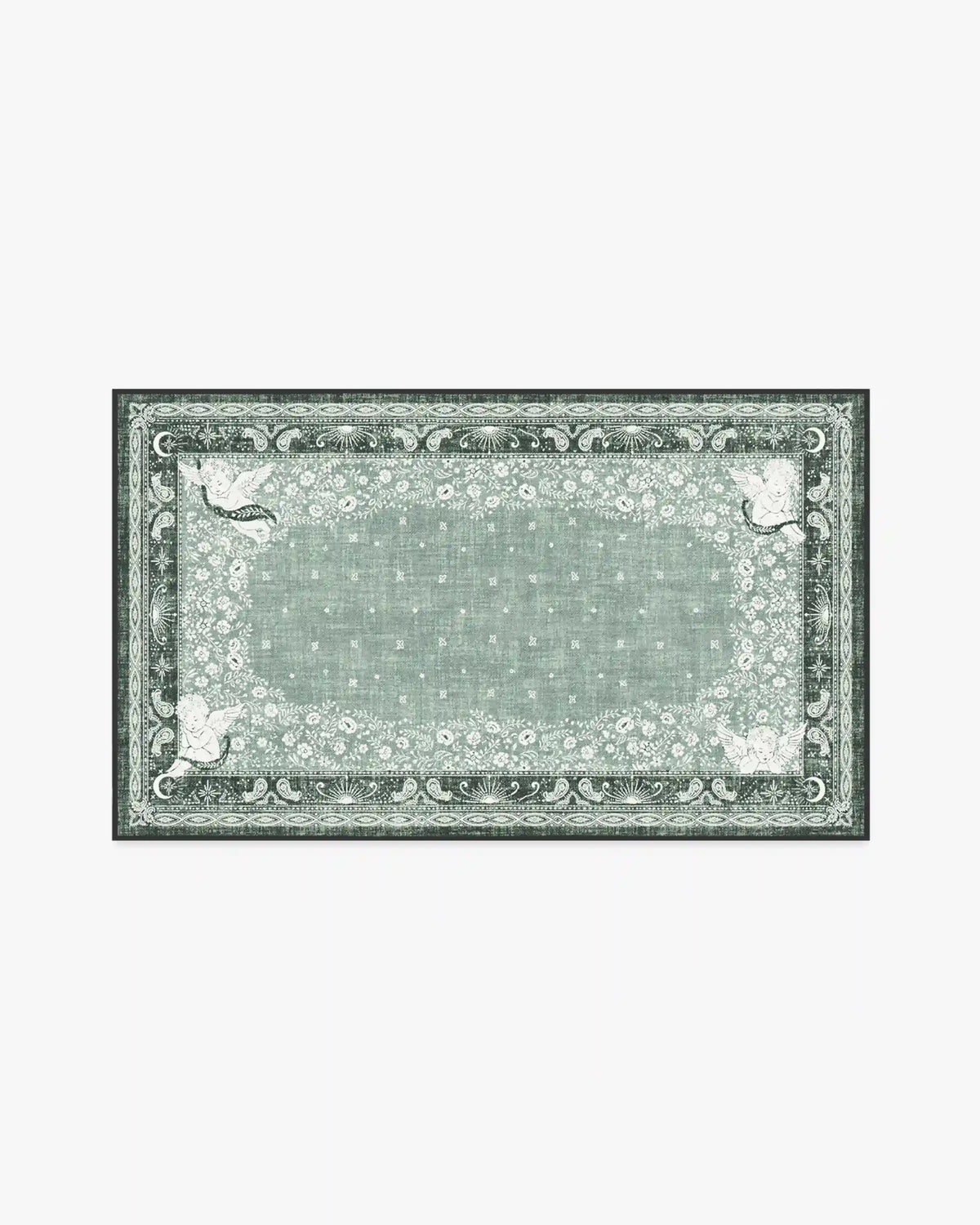 Humberto's Bandana Green Rug by Humberto Leon