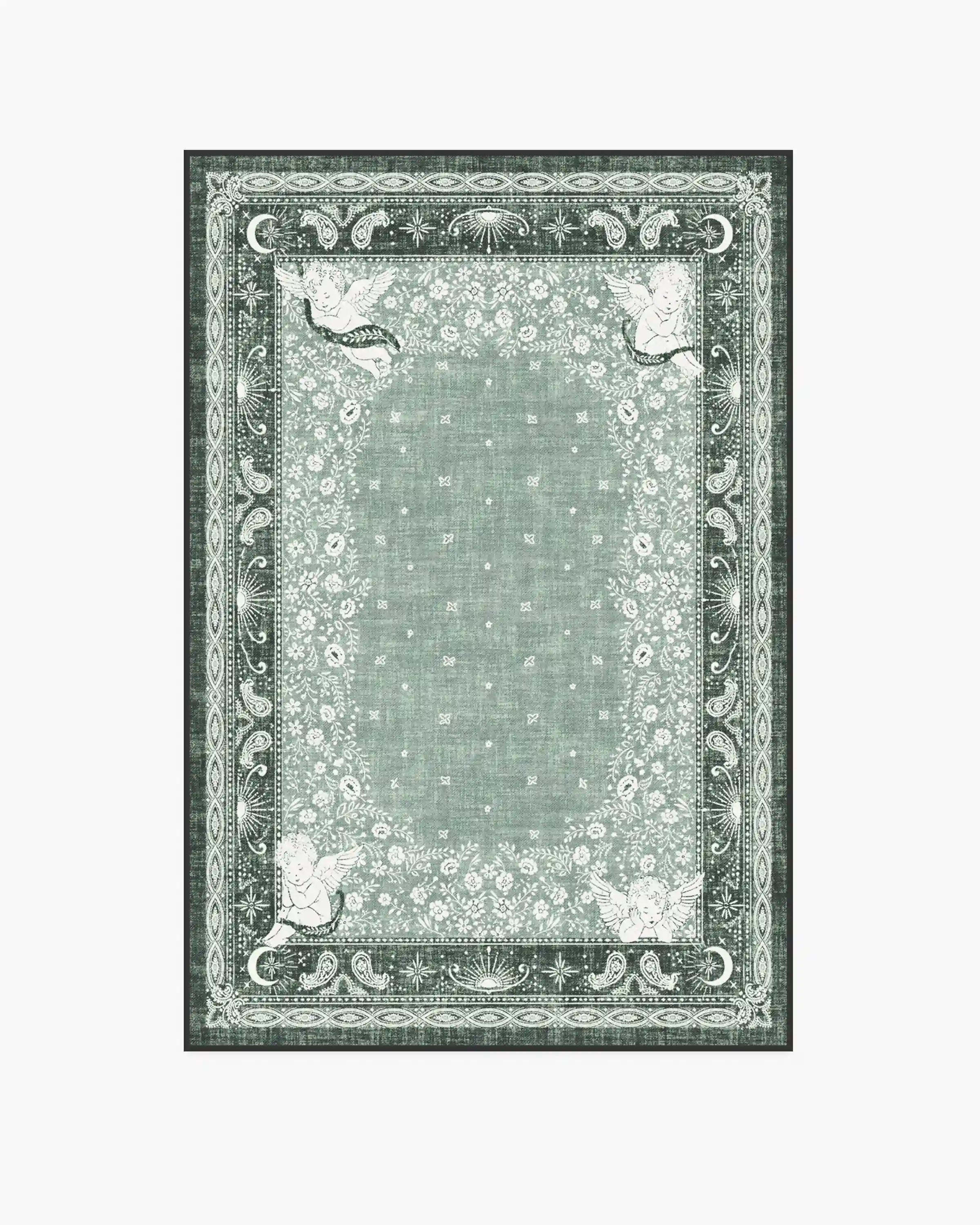 Humberto's Bandana Green Rug by Humberto Leon