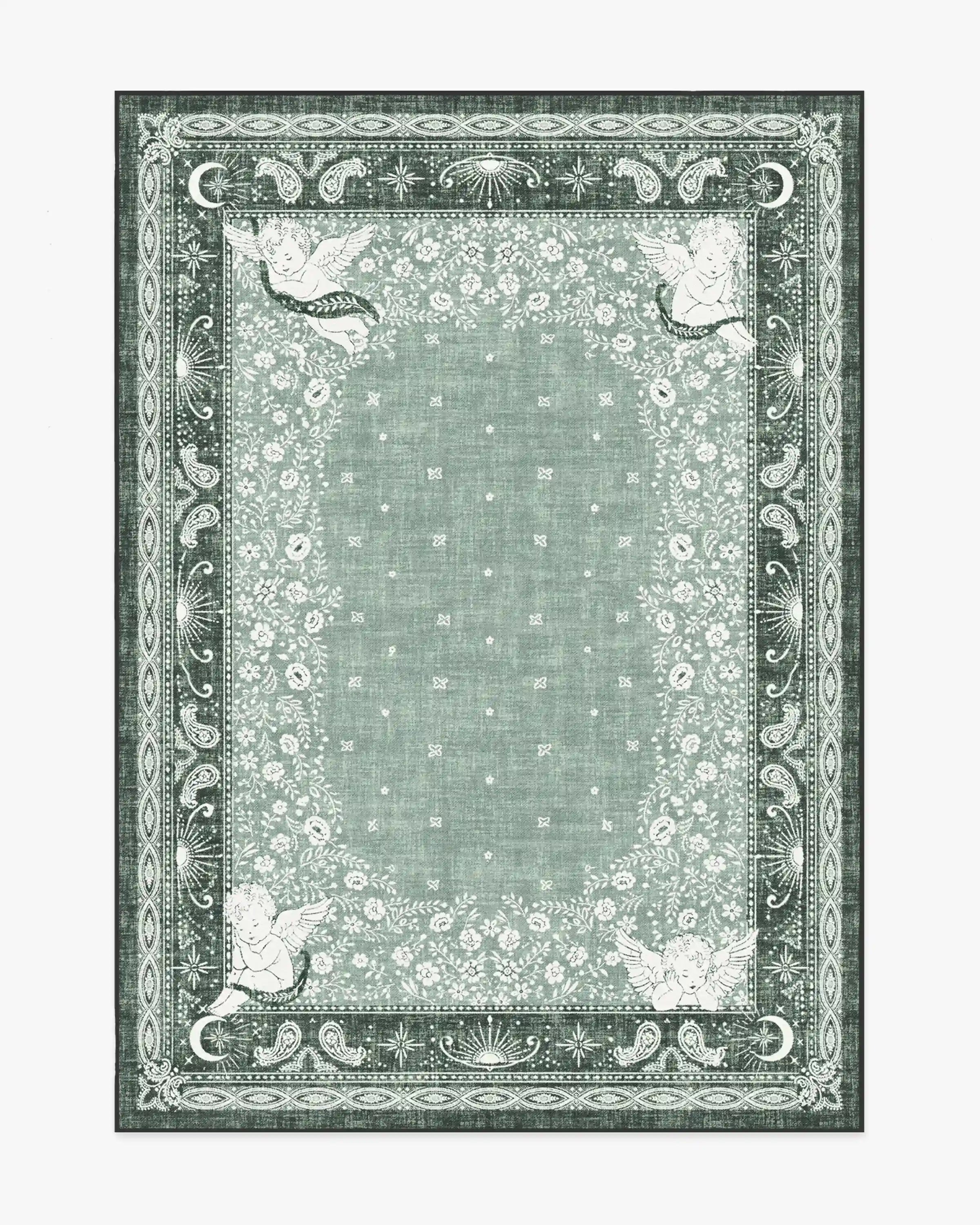 Humberto's Bandana Green Rug by Humberto Leon