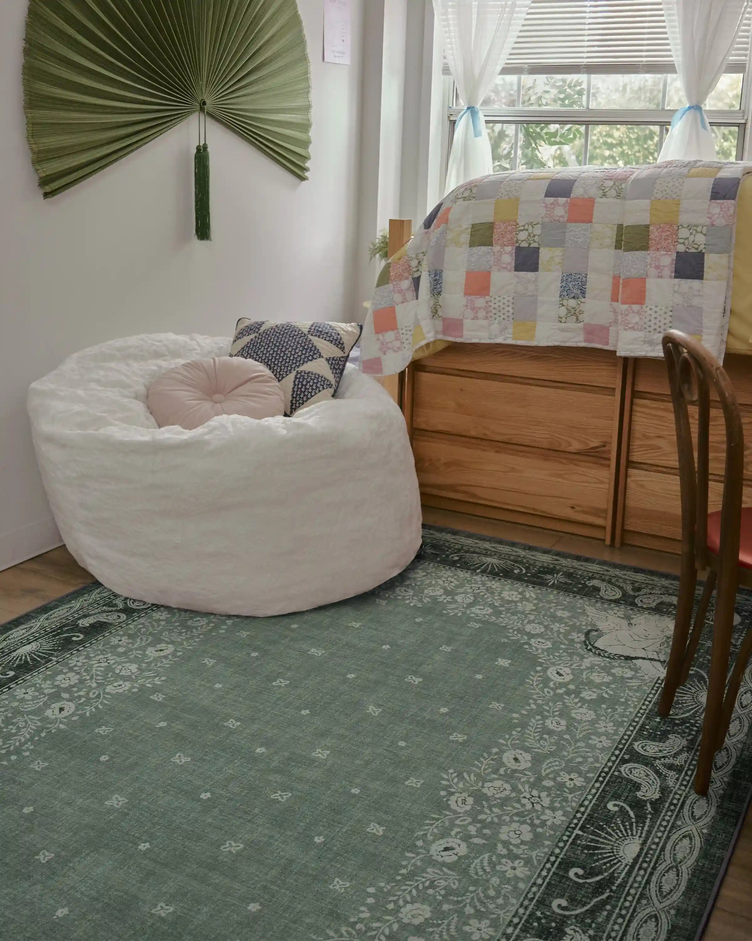 Humberto's Bandana Green Rug by Humberto Leon