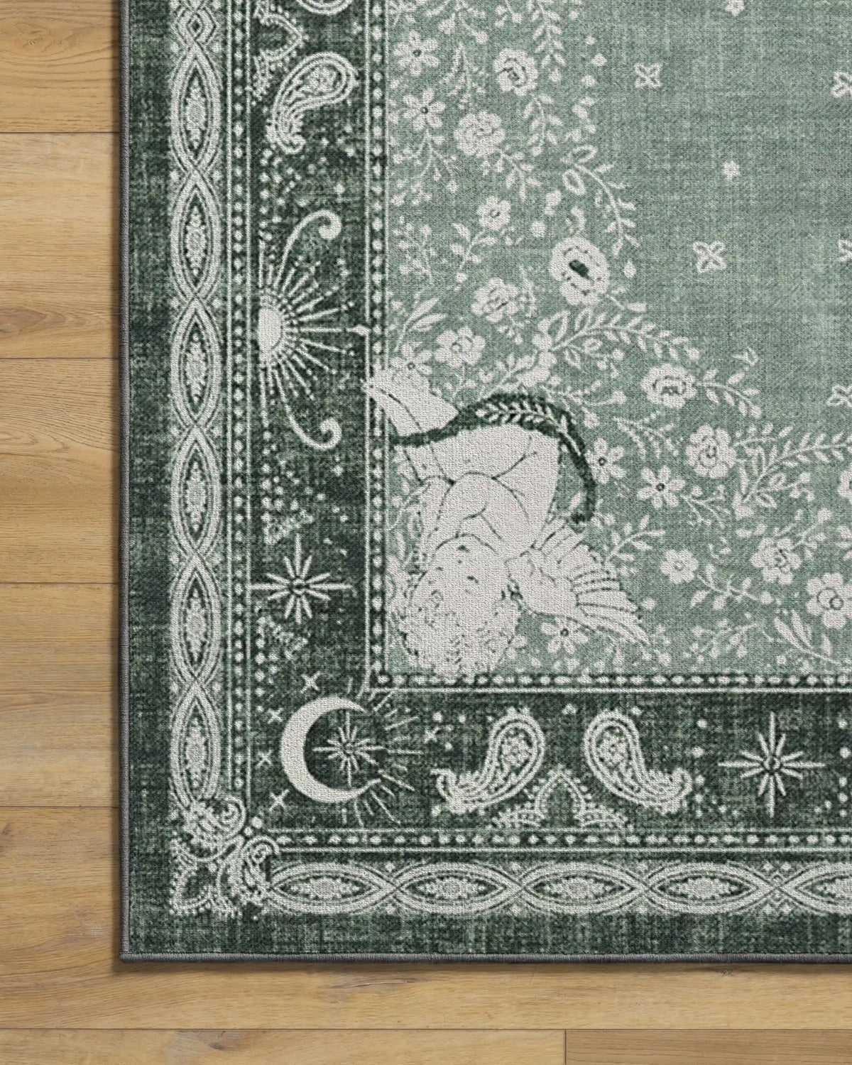 Humberto's Bandana Green Rug by Humberto Leon