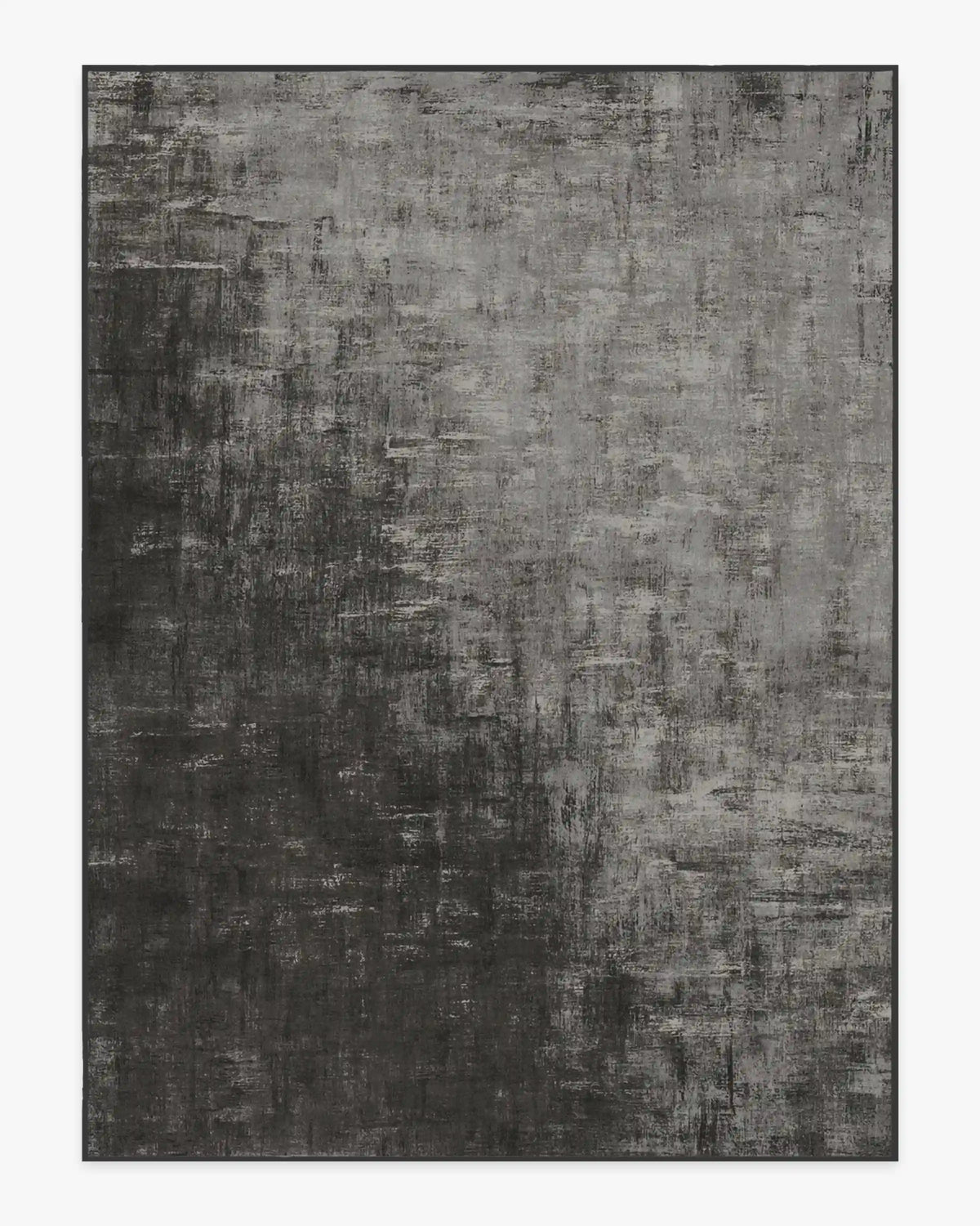 Impasto Greyscale Rug