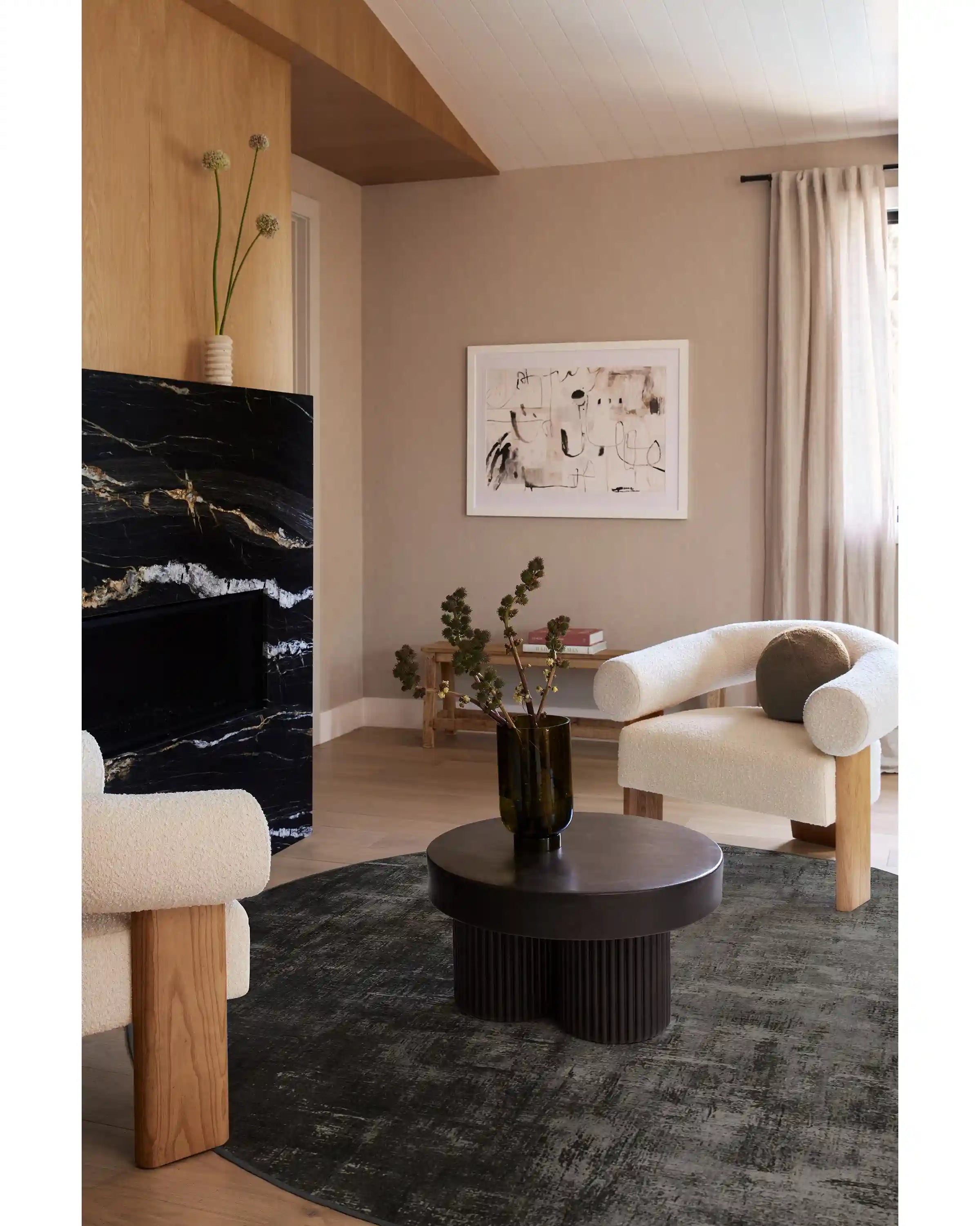 Impasto Greyscale Rug