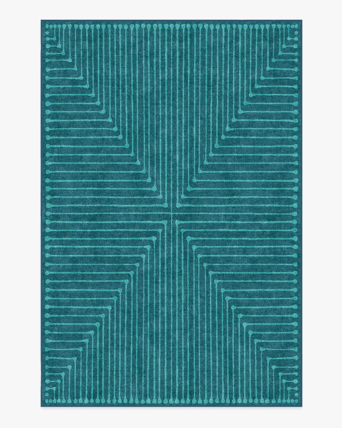 Inkdrop Blue & Teal Rug by Jonathan Adler
