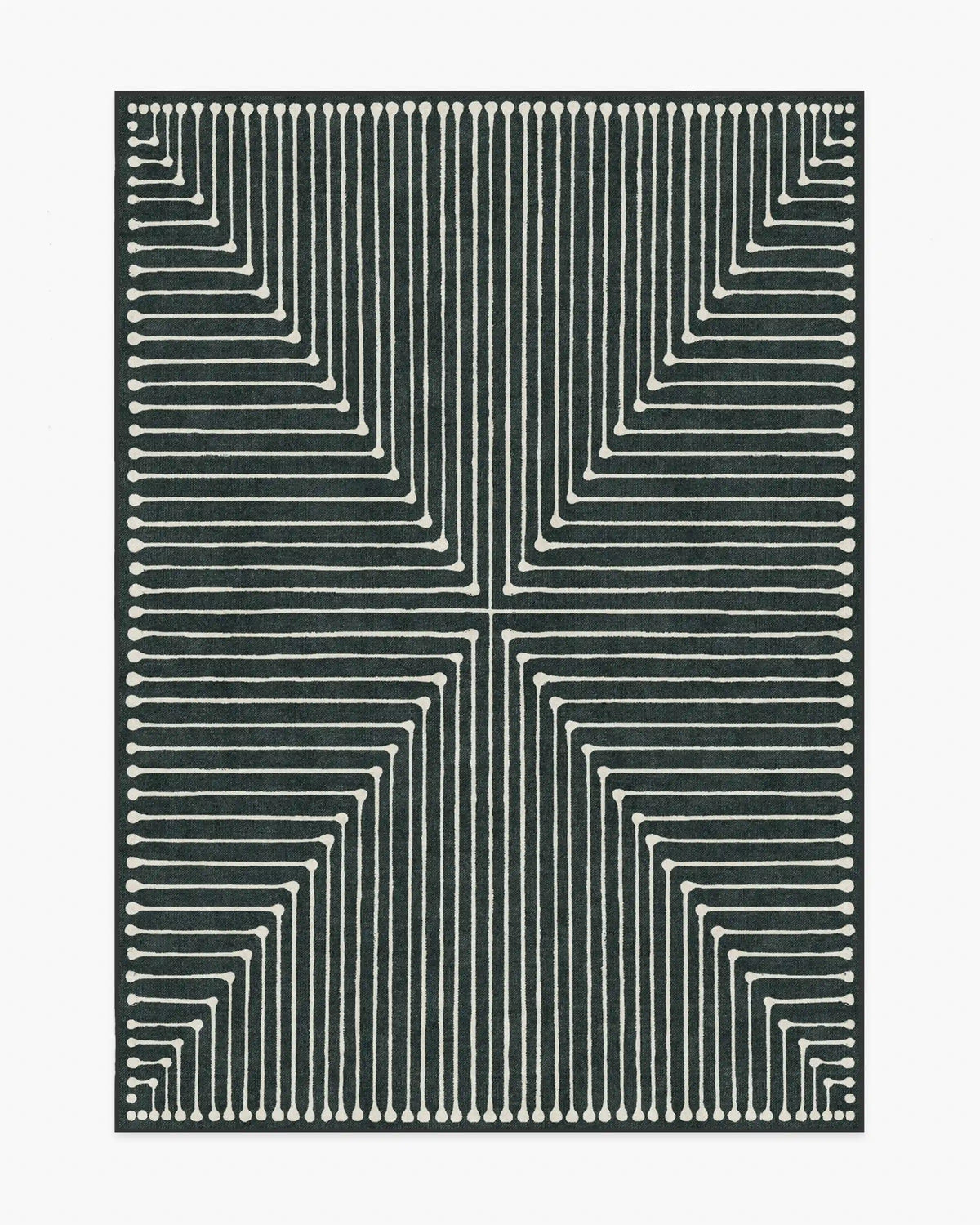 Inkdrop Charcoal Rug by Jonathan Adler