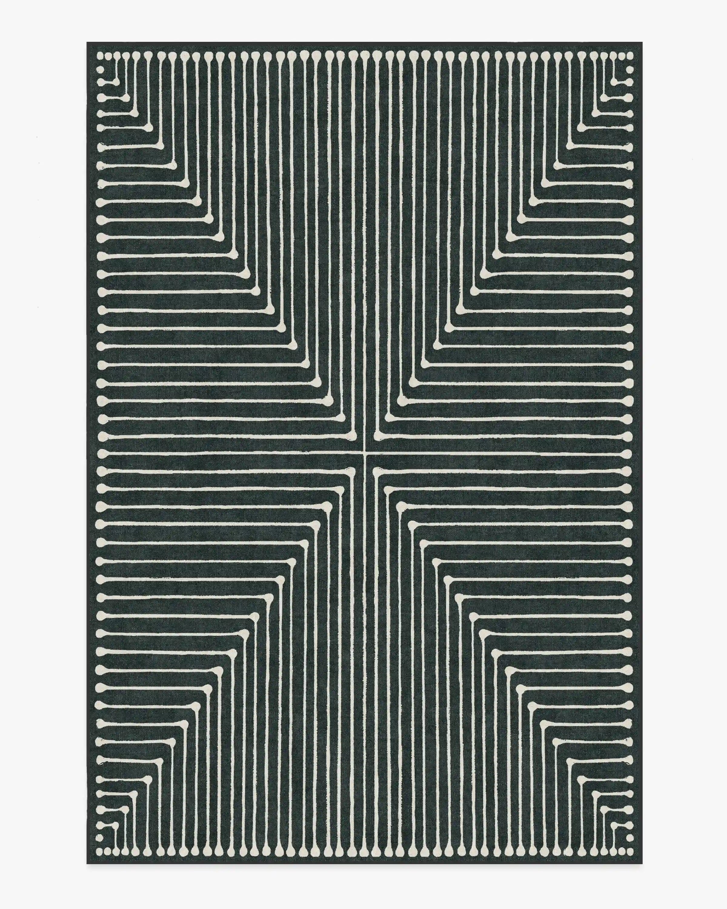 Inkdrop Charcoal Rug by Jonathan Adler