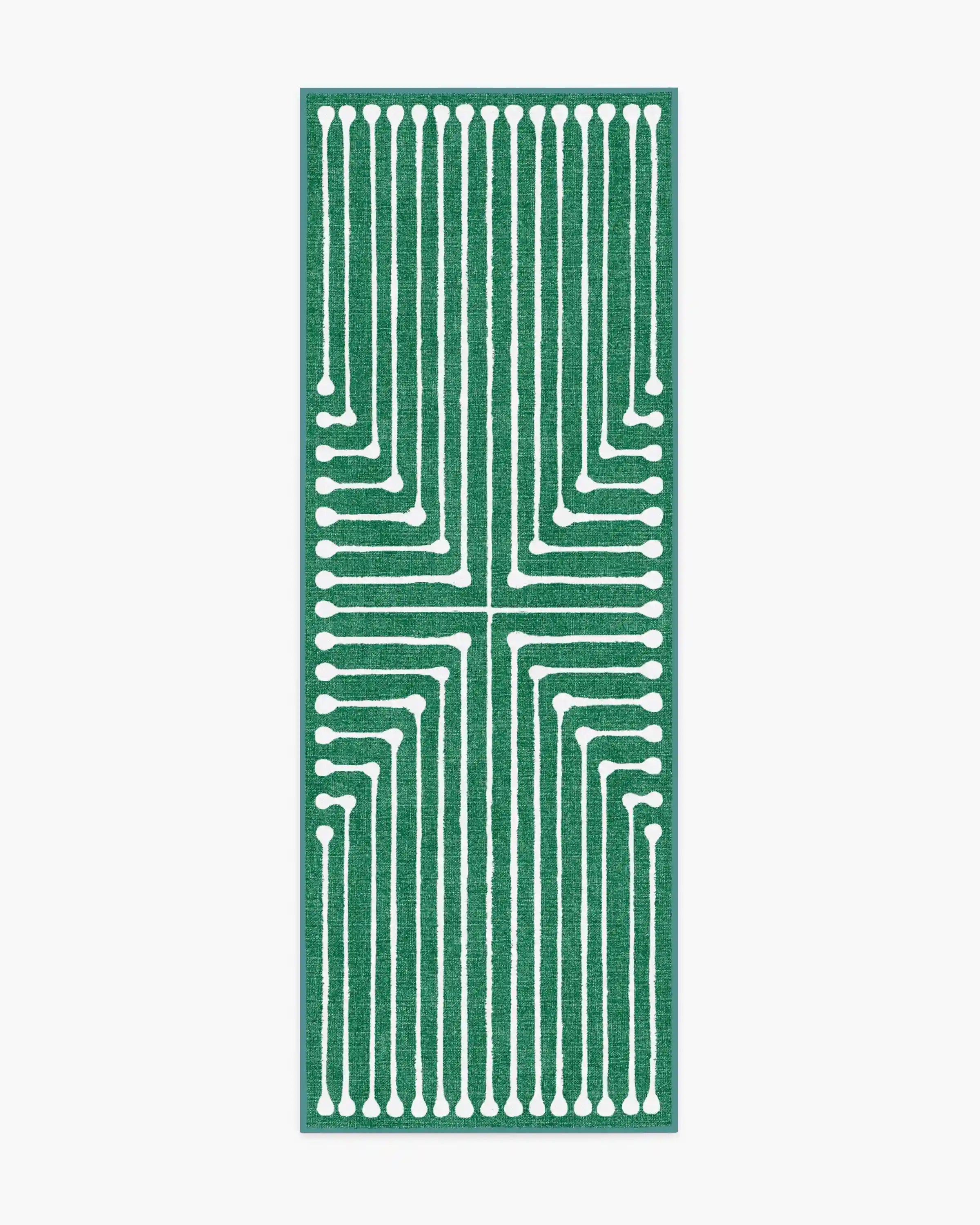 Inkdrop Green Rug by Jonathan Adler