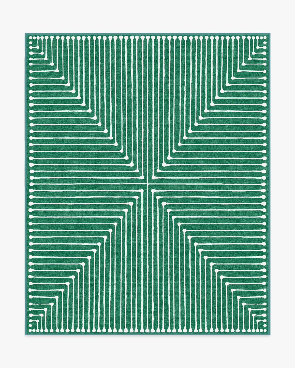 Inkdrop Green Rug by Jonathan Adler